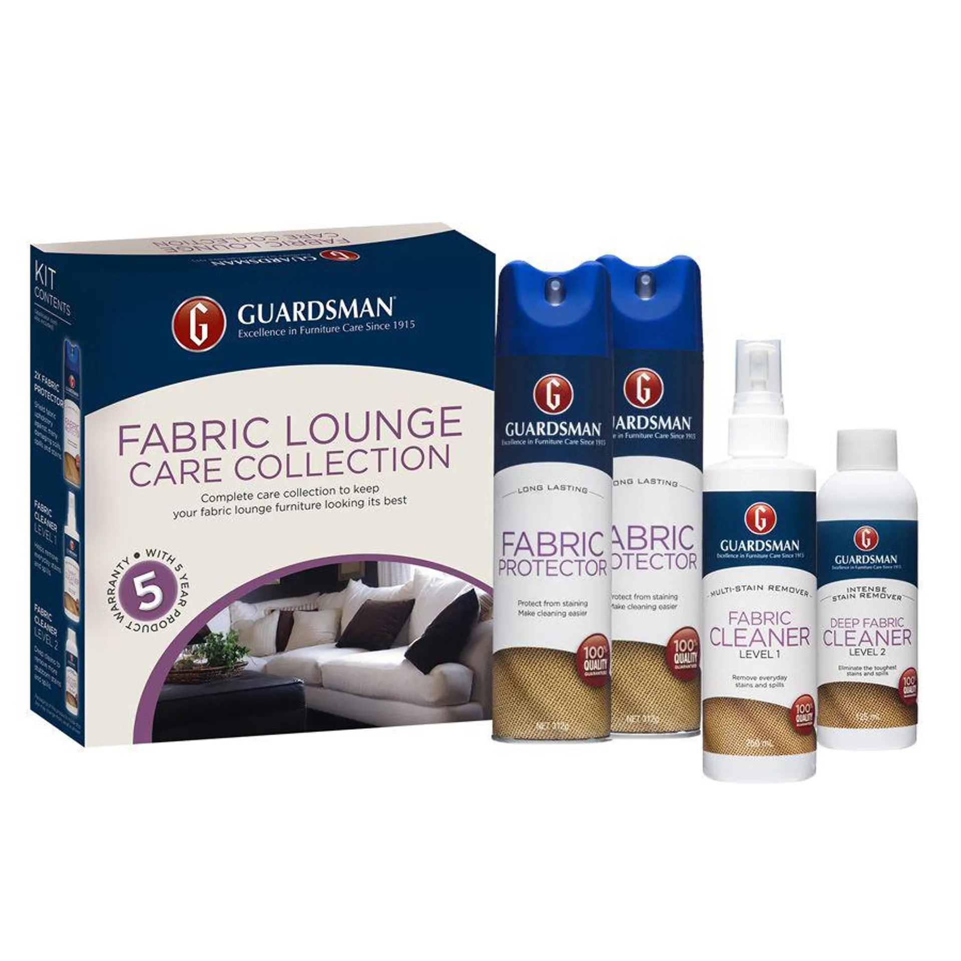 Guardsman Fabric Protection Kit Plus 5 Year Warranty (5-8 seats)