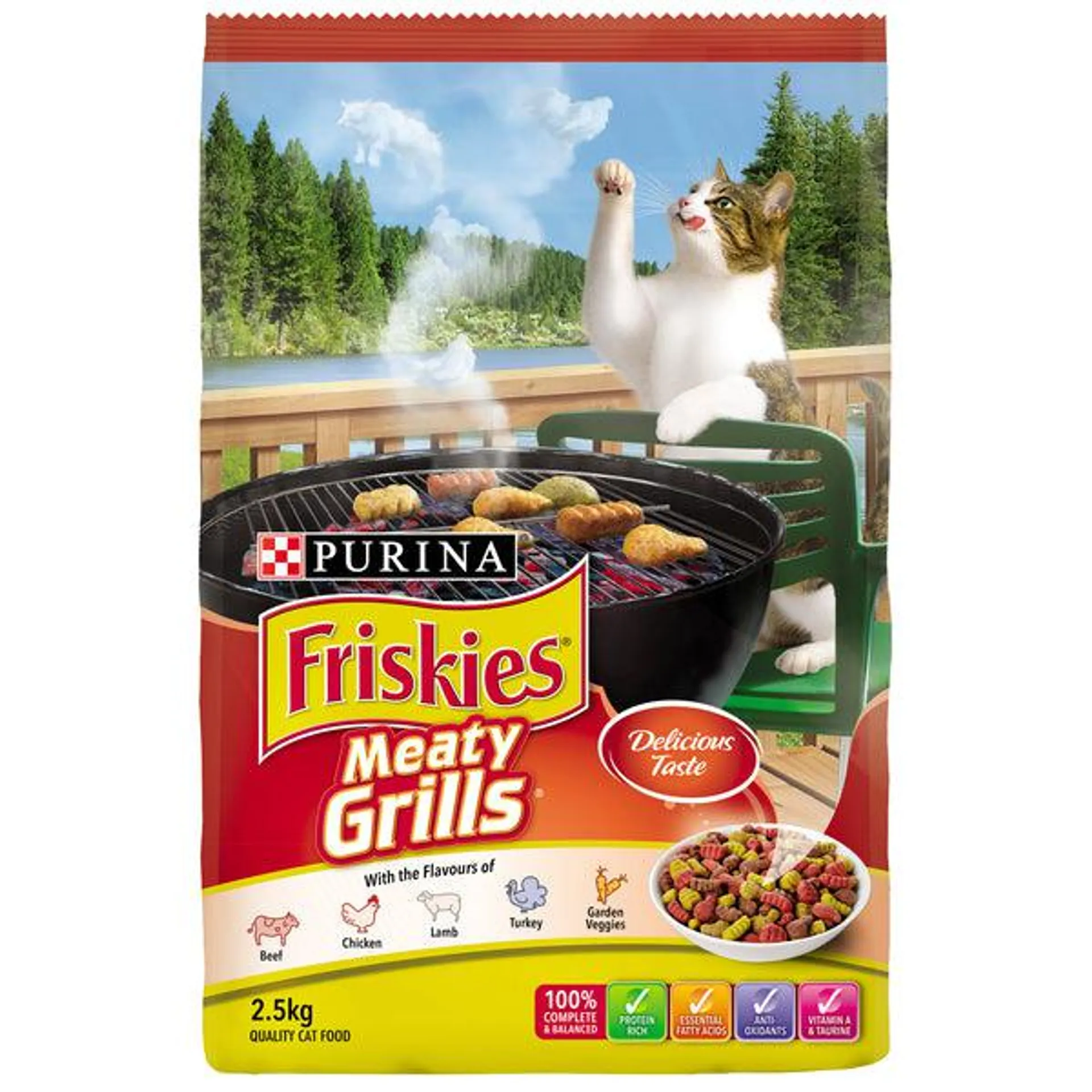 Friskies - Adult Meaty Grills Cat Dry Food