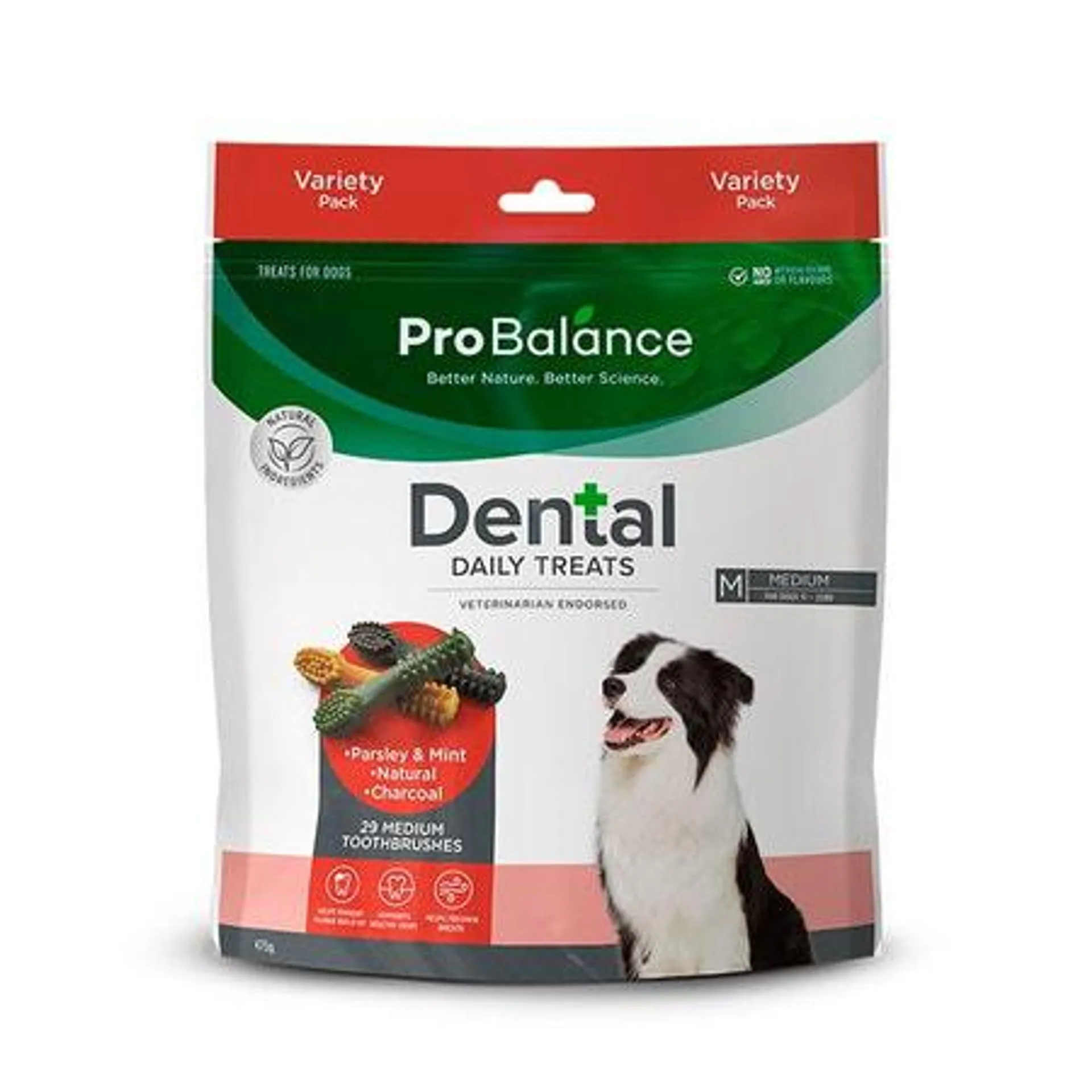 Probalance Toothbrush Variety Pack Medium Dog Treat