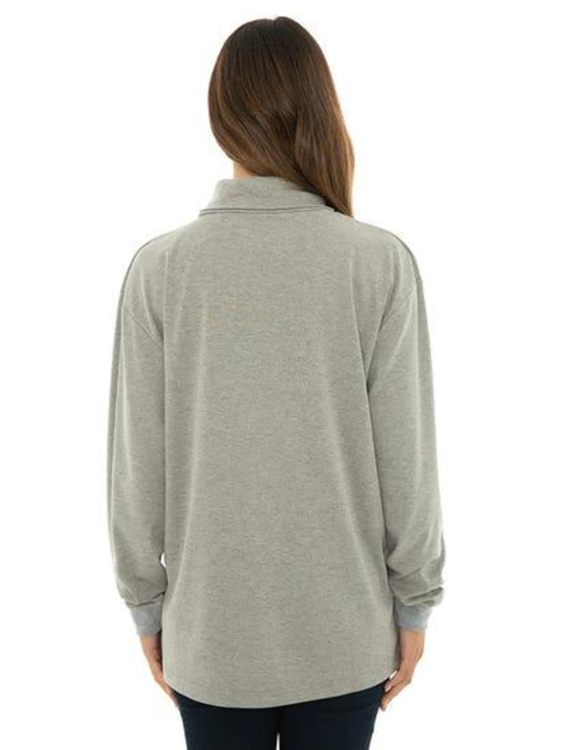 Unisex Basic Skivvy Grey Marle