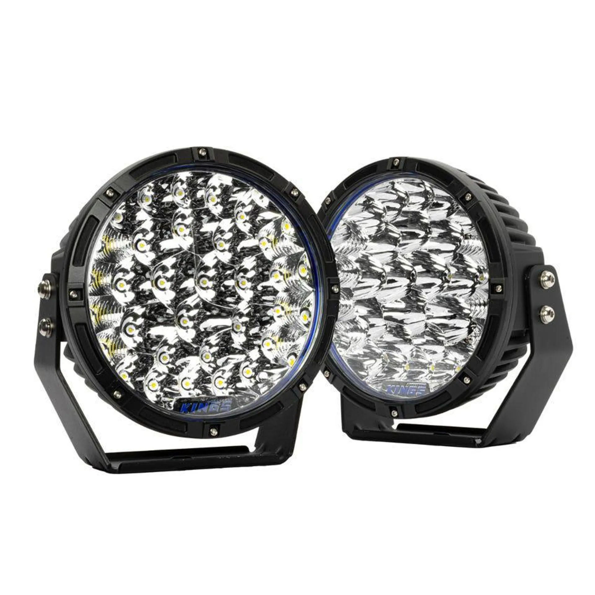 Kings Lethal 9” Premium LED Driving Lights | Fitted with OSRAM LEDs | 17,586 Lumens | 1 Lux @ 1,097m | Spot Lights