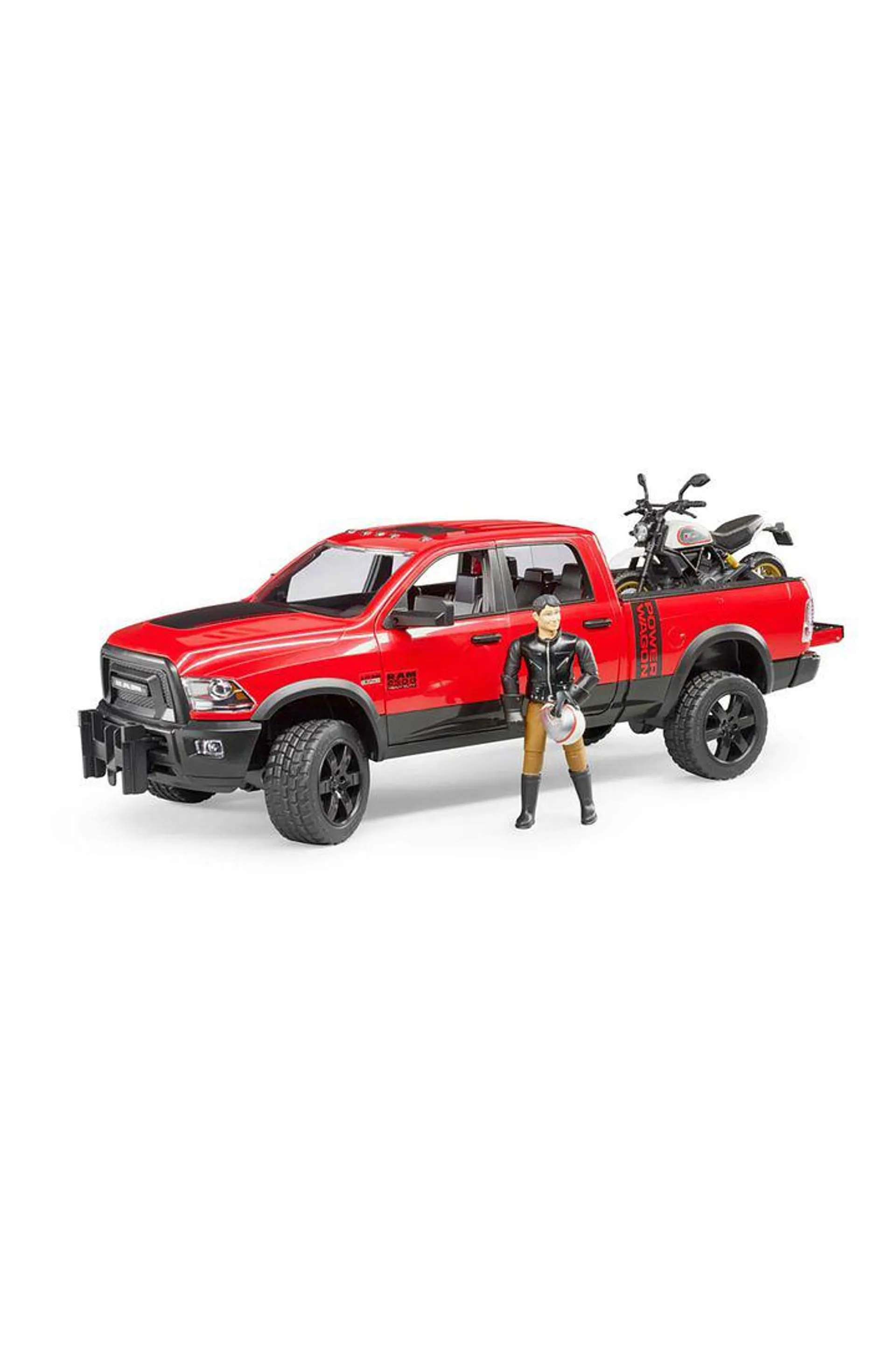 Bruder 1/16 RAM 2500 Power Wagon with Ducati Desert Sled