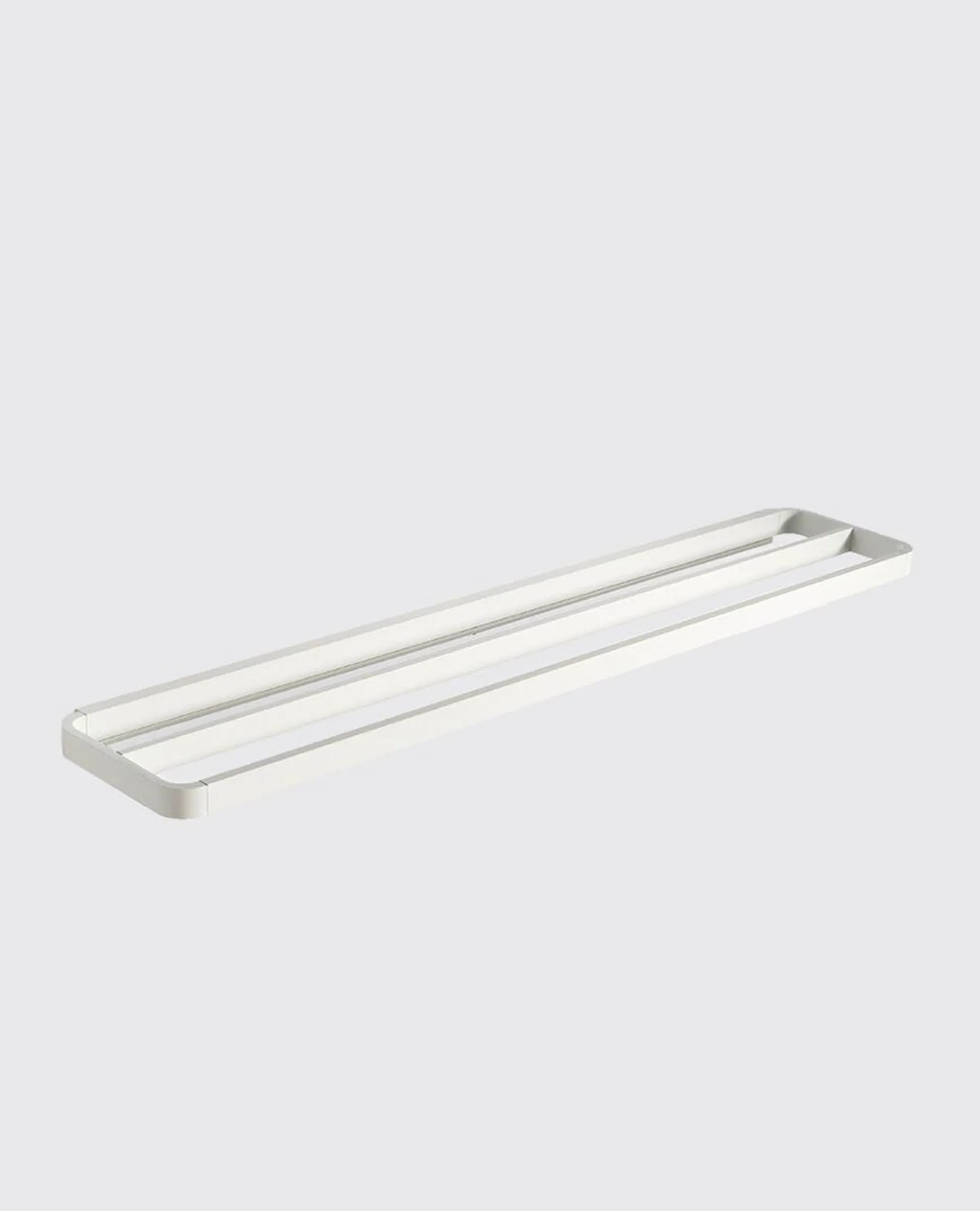 Zone Rim double towel rail - white - large