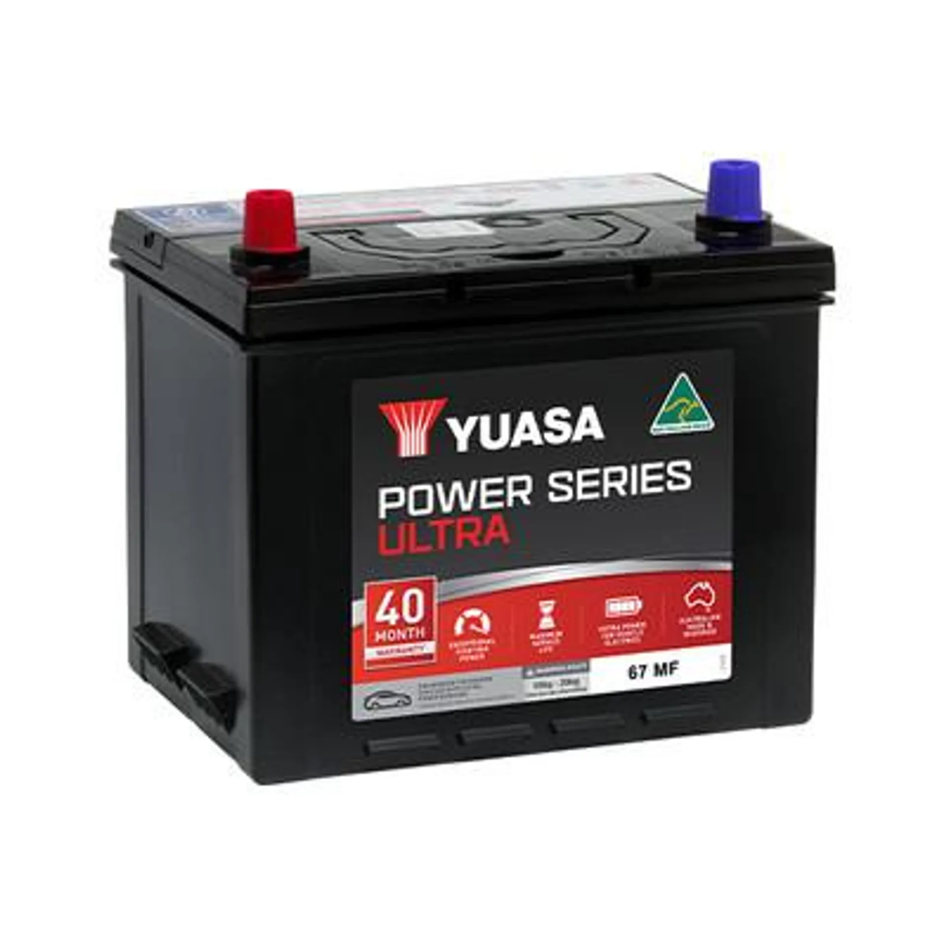 67 MF Yuasa Power Series ULTRA Auto Battery