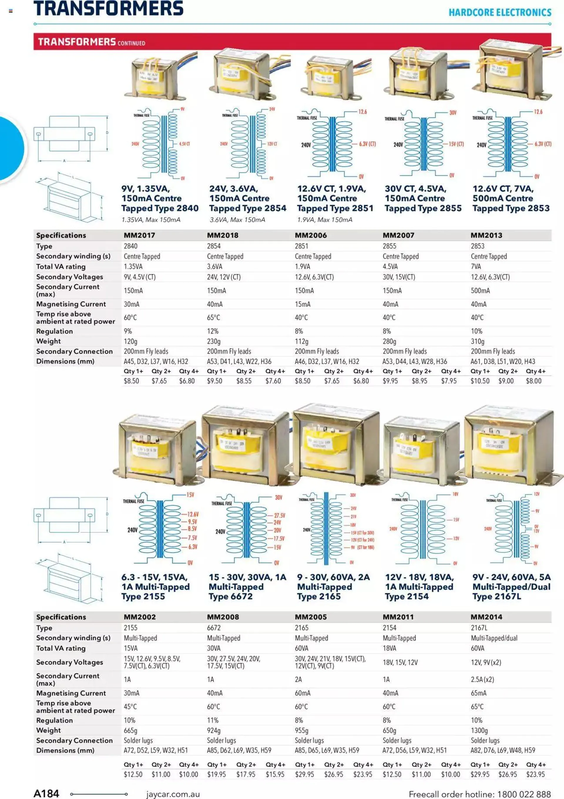 Jaycar Engineering And Scientific Catalogue Back - Catalogue valid from 27 October to 31 January 2024 - page 184