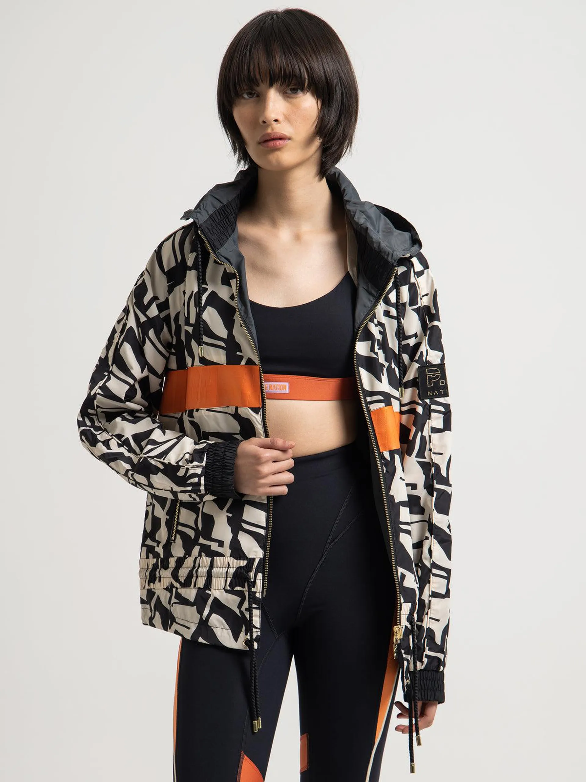 Man Down Reversible Jacket in Abstract Print