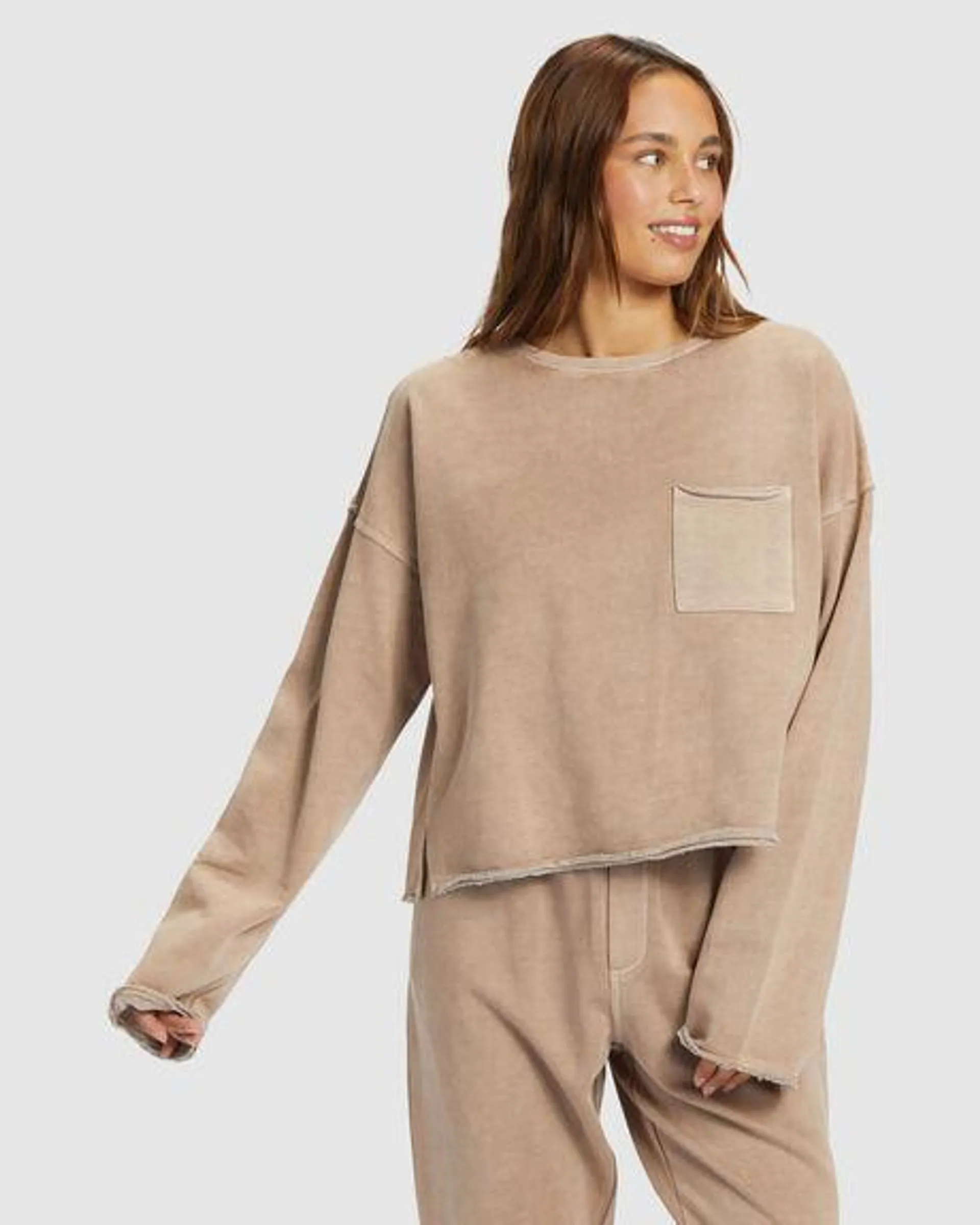 Doheny - Pullover Pocket Sweatshirt For Women