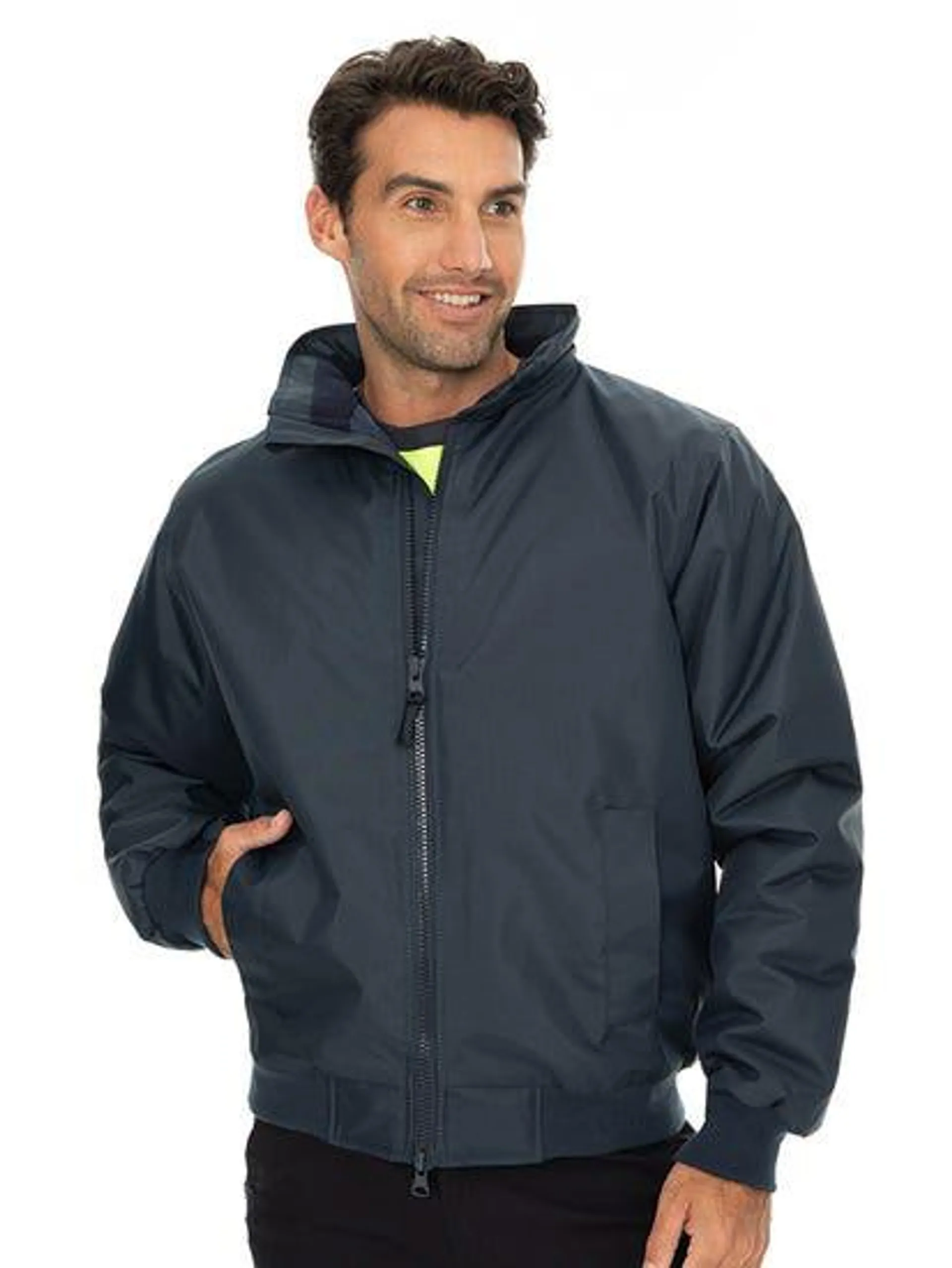 Mens Bomber Security Jacket Navy