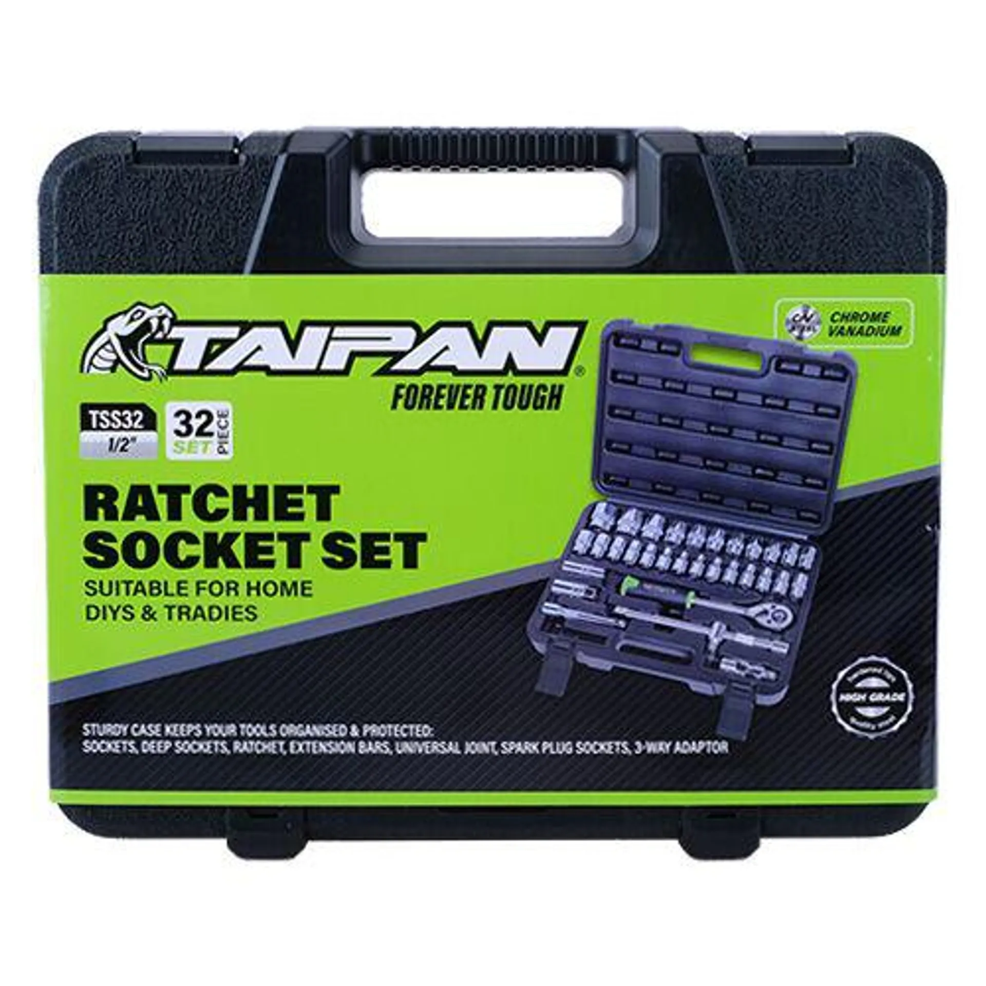 TAIPAN SOCKET SET 32PCE 1/2″