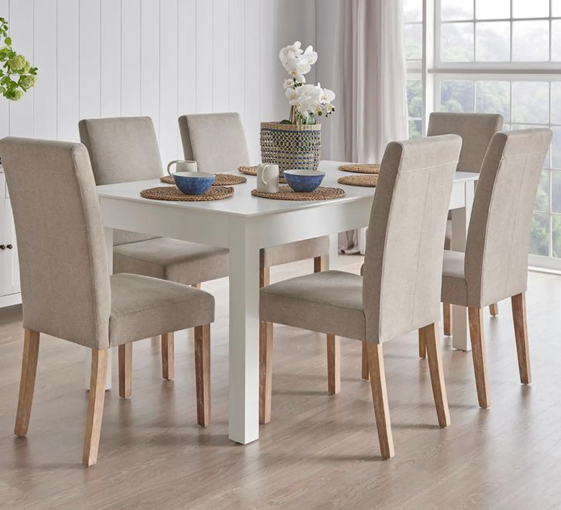 Hamilton 6 Seater Dining Set With Avenue Chairs