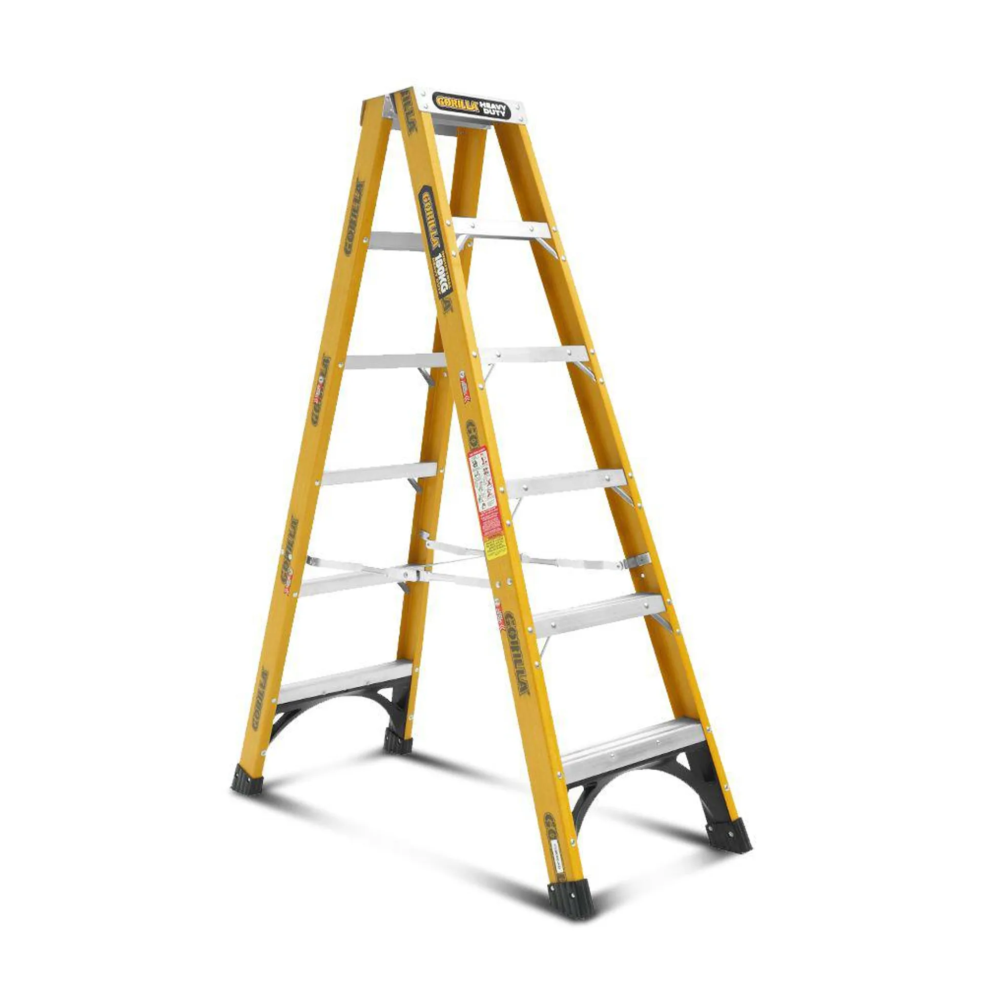 Gorilla FSM006-HD 1.8m 180kg 6-Step Double Sided Fibreglass Ladder