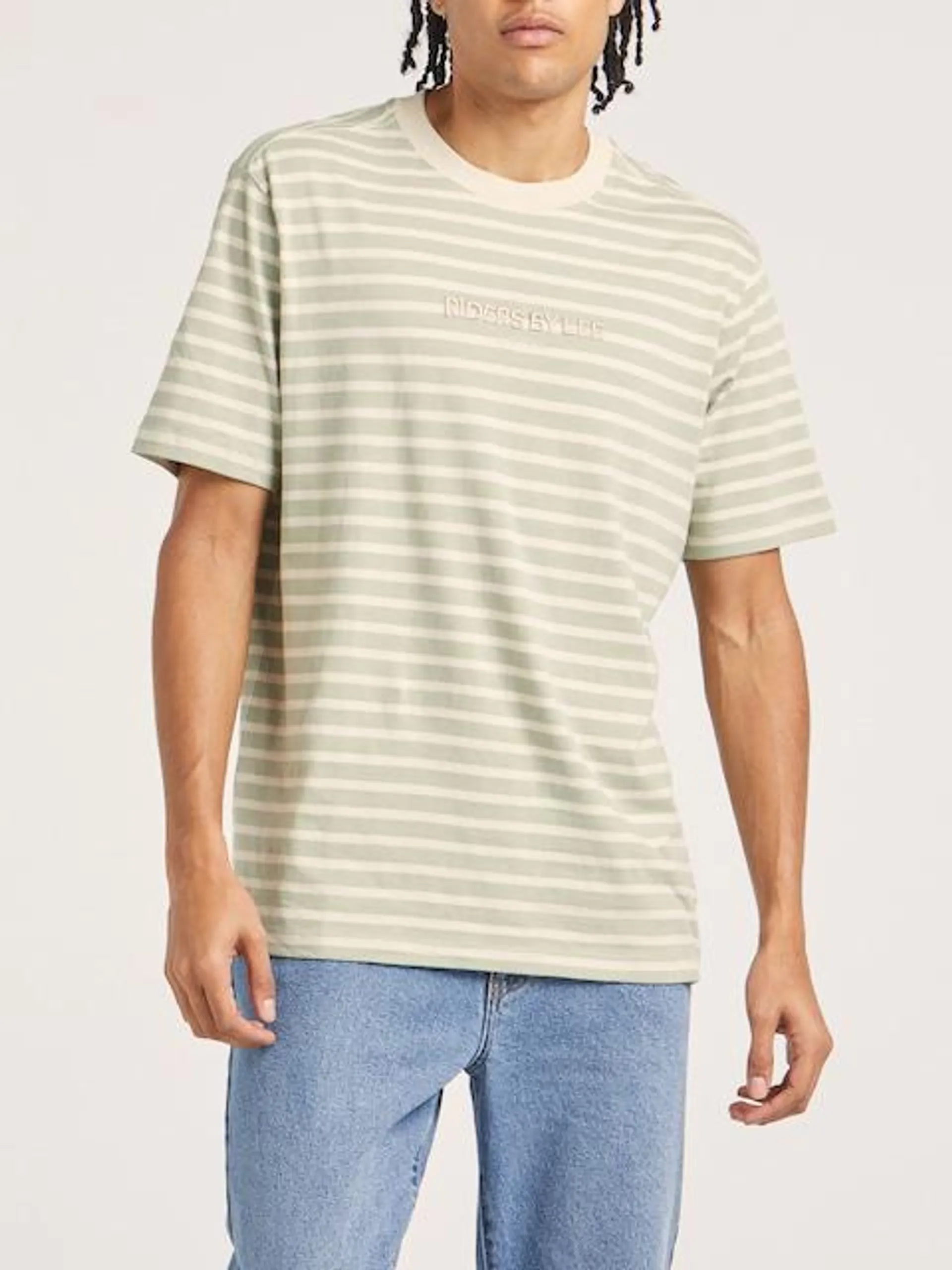 Riders By Lee Relaxed Tee In Sage Stripe