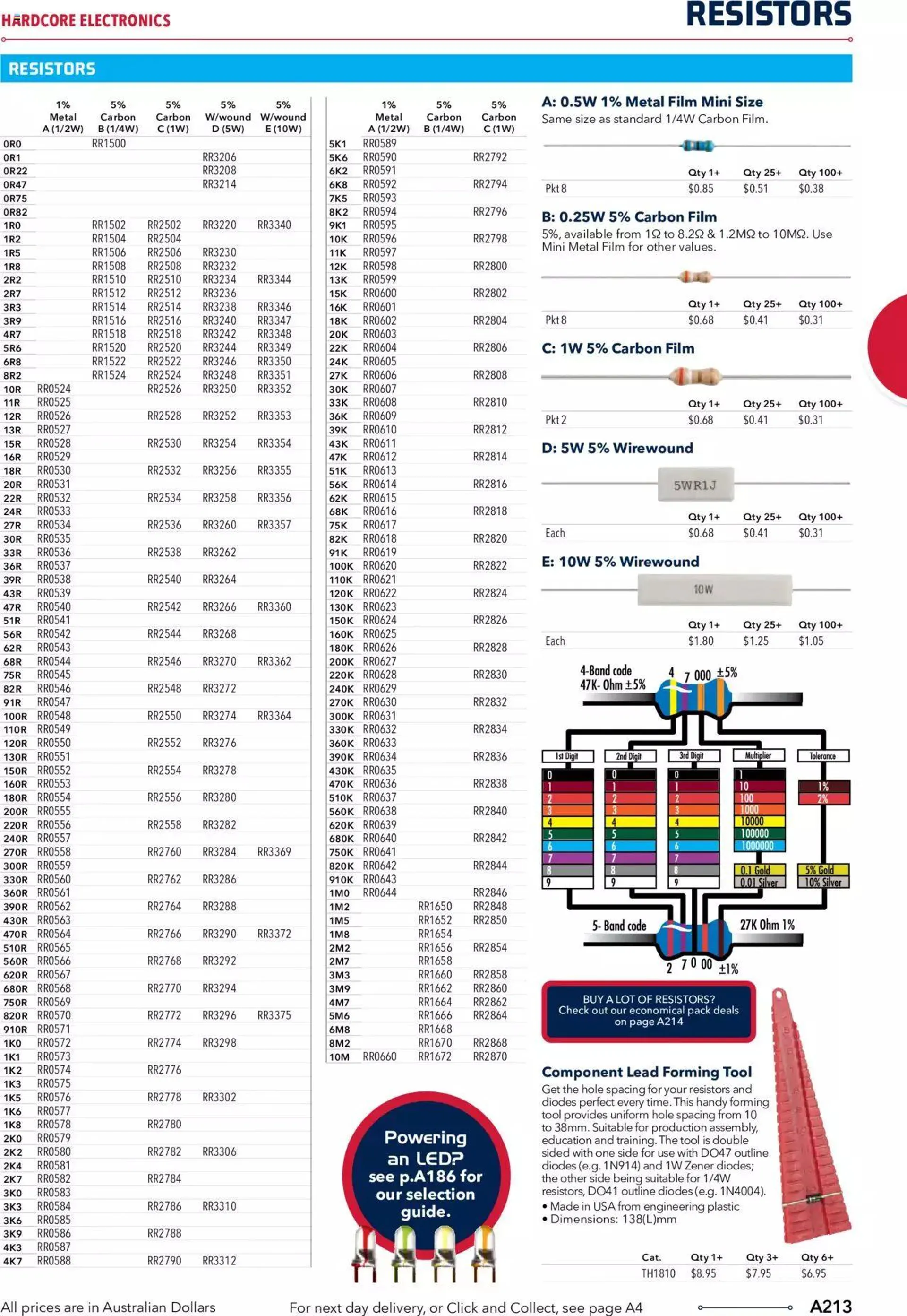 Jaycar Catalogue 2021/22 Engineering And Scientific Catalogue Back - 212