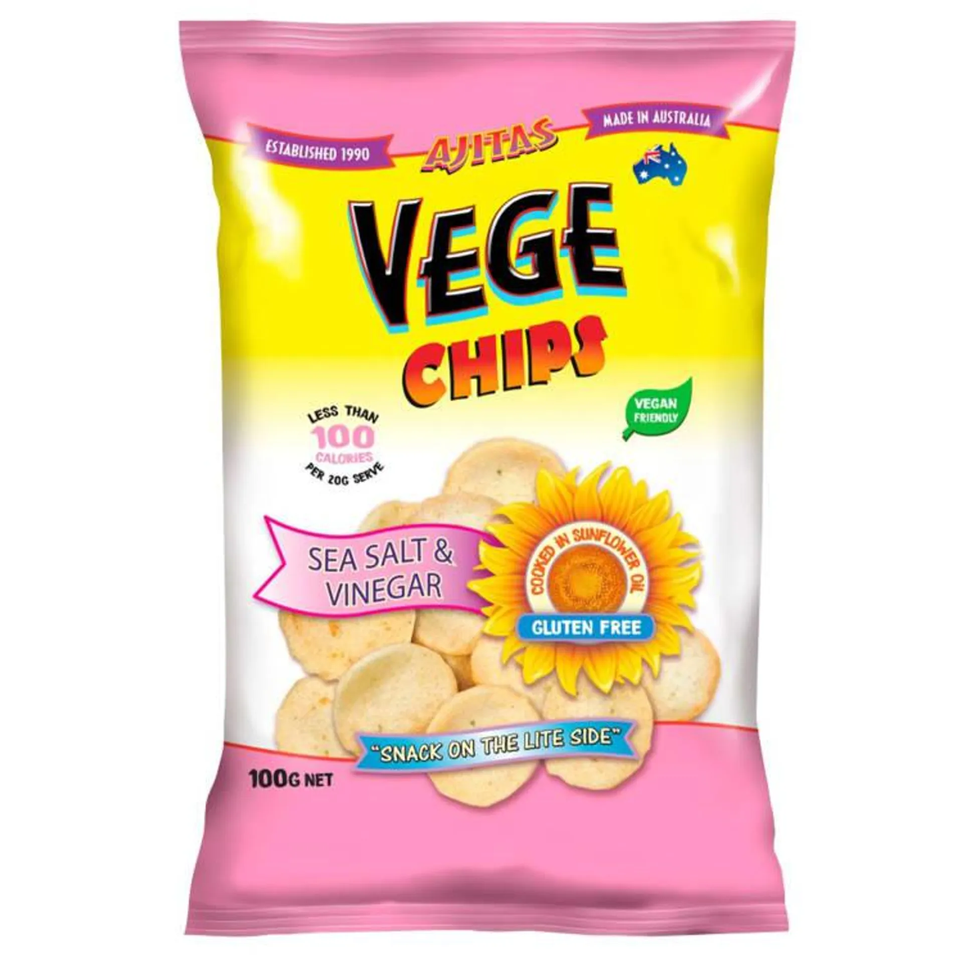 Ajitas Vege Chips Sea Salt & Vinegar