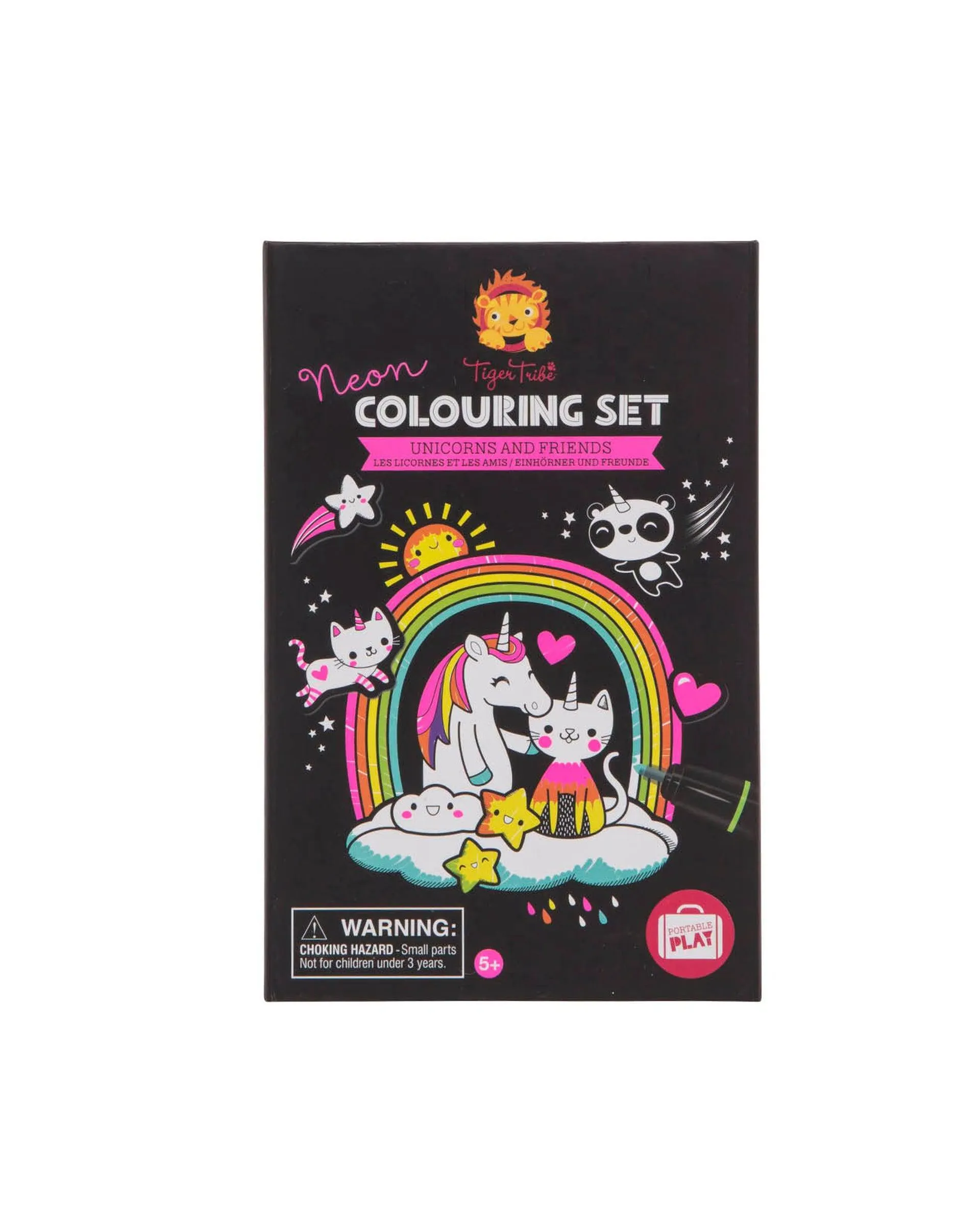 Tiger Tribe Colouring Set Neon Unicorn Friends