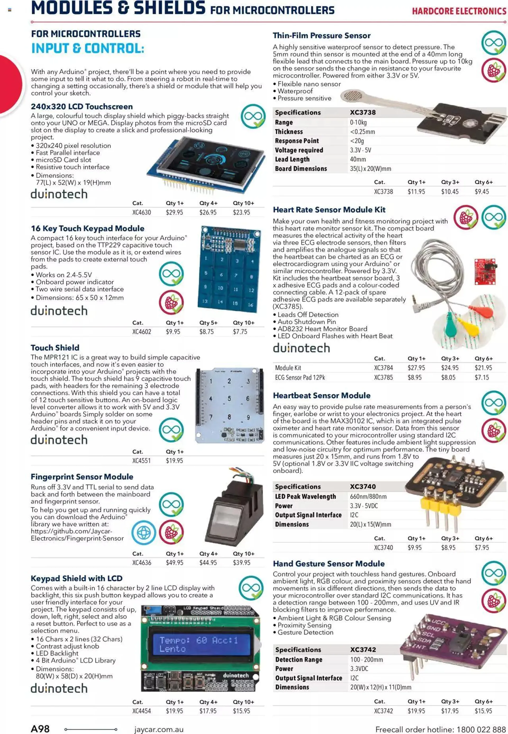 Jaycar Engineering And Scientific Catalogue Back - Catalogue valid from 27 October to 31 January 2024 - page 98