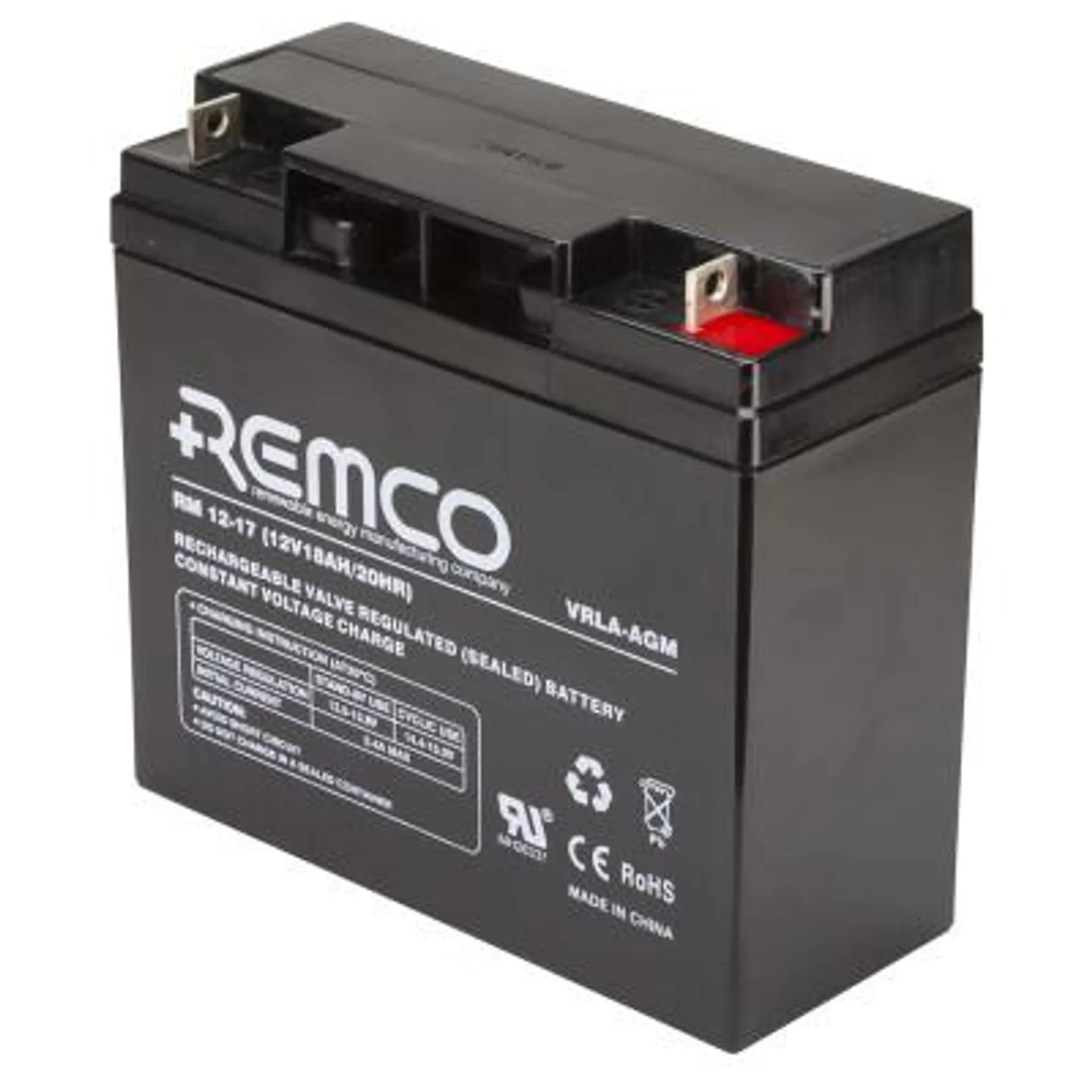 RM12-17 REMCO VRLA AGM Battery