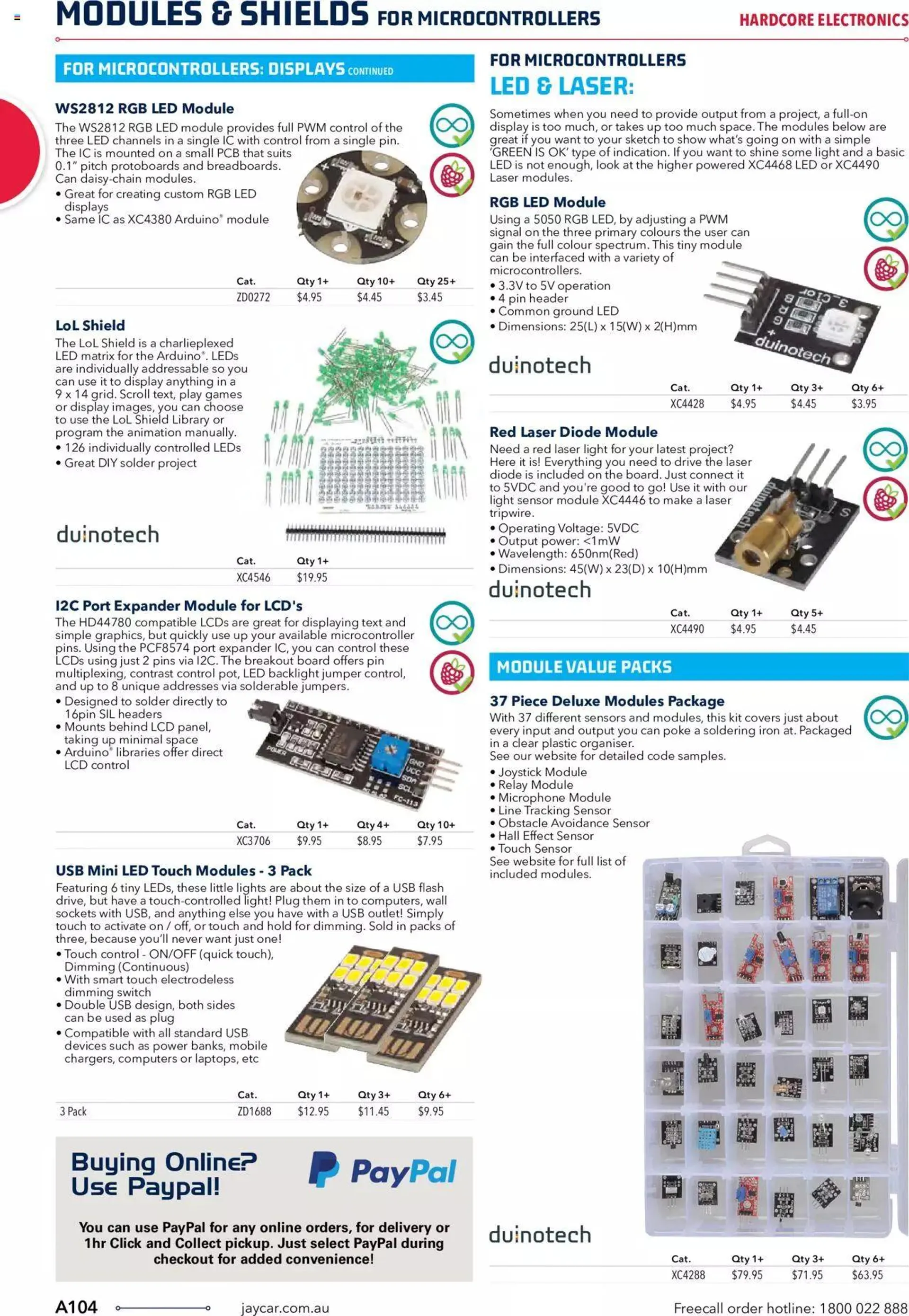 Jaycar Engineering And Scientific Catalogue Back - Catalogue valid from 27 October to 31 January 2024 - page 104