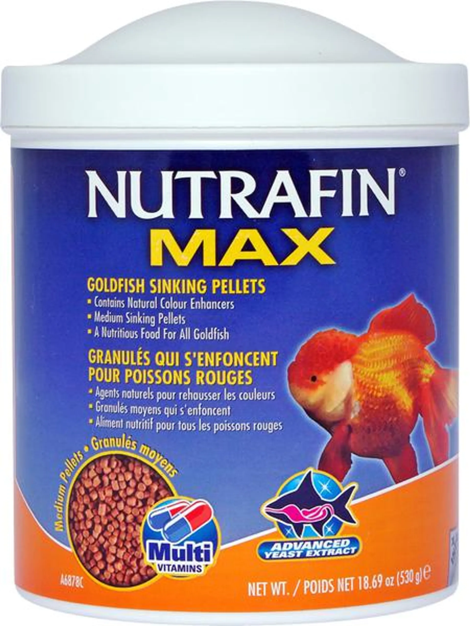 Nutrafin Max - Medium Goldfish Sinking Pellets (530g)