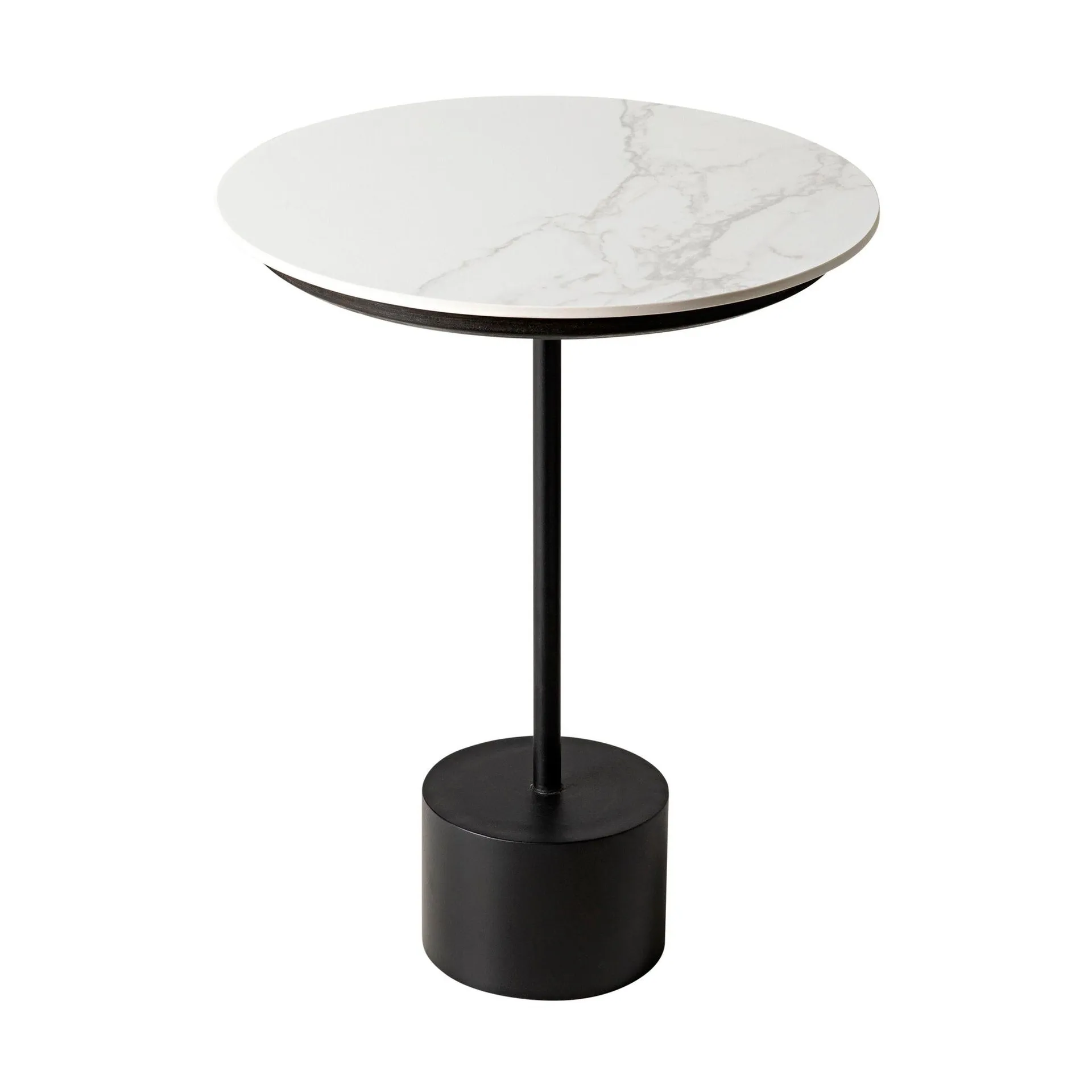 Swirl Round Marble Side Table