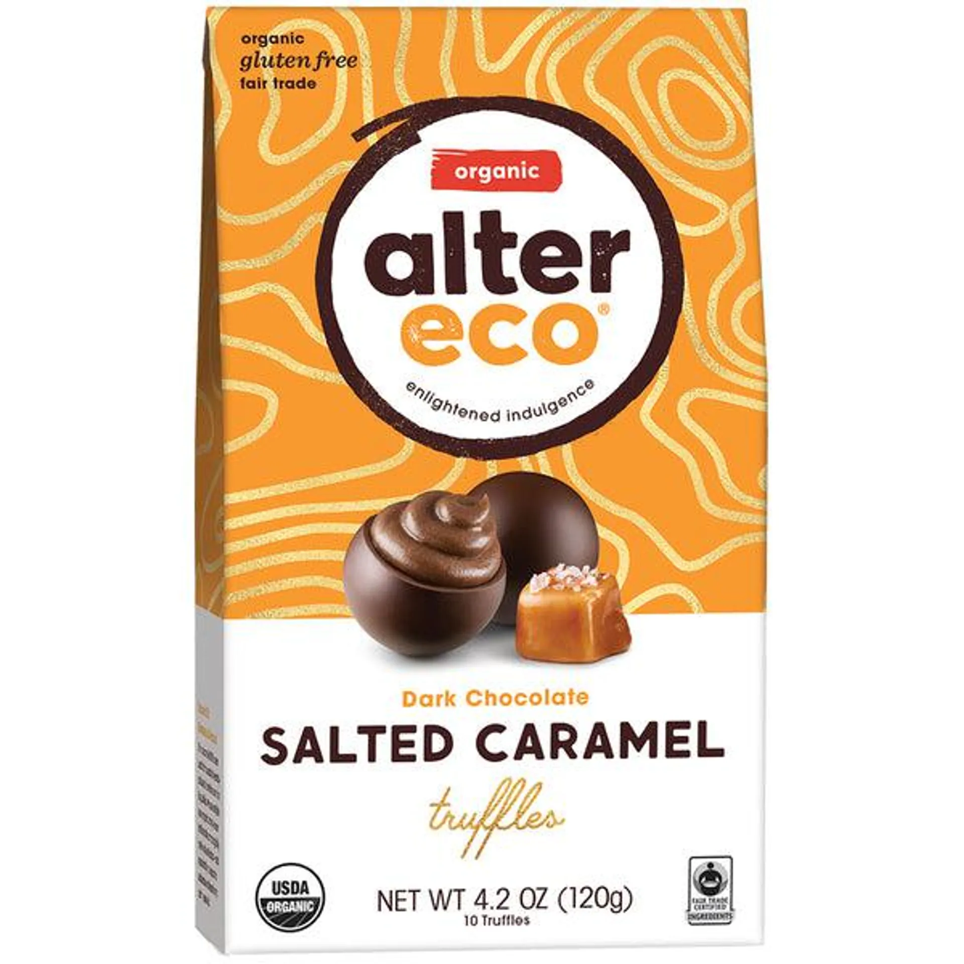 Alter Eco Organic Truffles Dark Chocolate Salted Caramel 108g