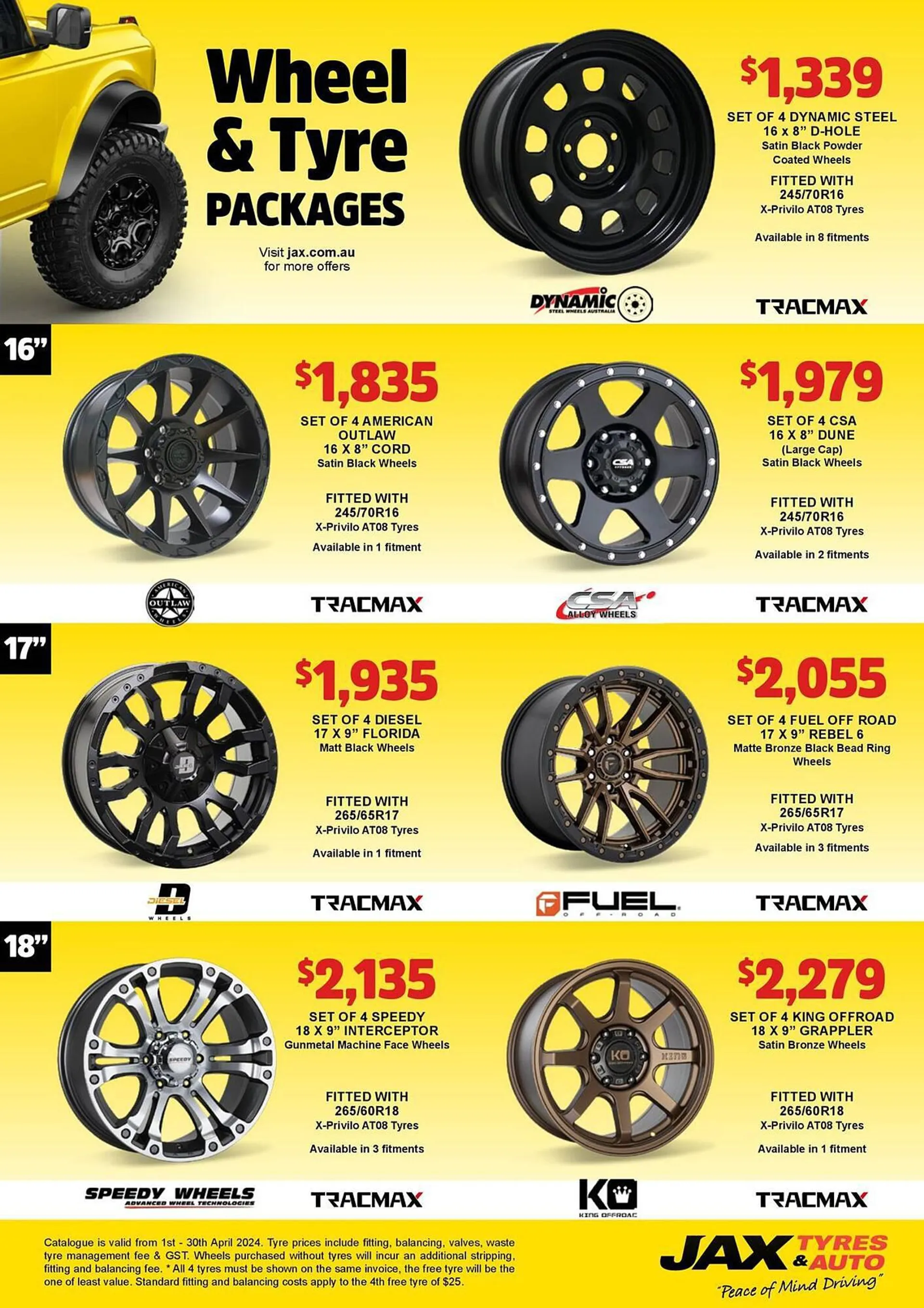 Jax Tyres catalogue - Catalogue valid from 2 April to 30 April 2024 - page 9