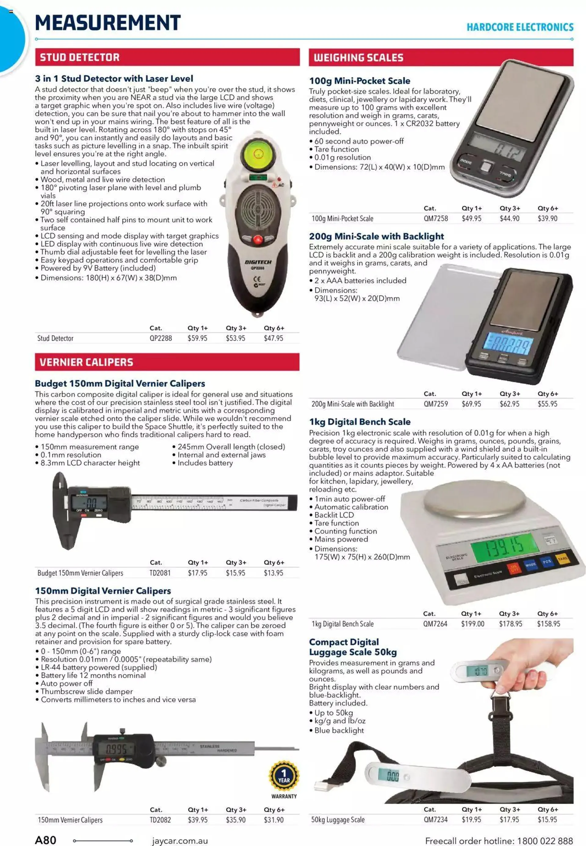 Jaycar Engineering And Scientific Catalogue Back - Catalogue valid from 27 October to 31 January 2024 - page 80