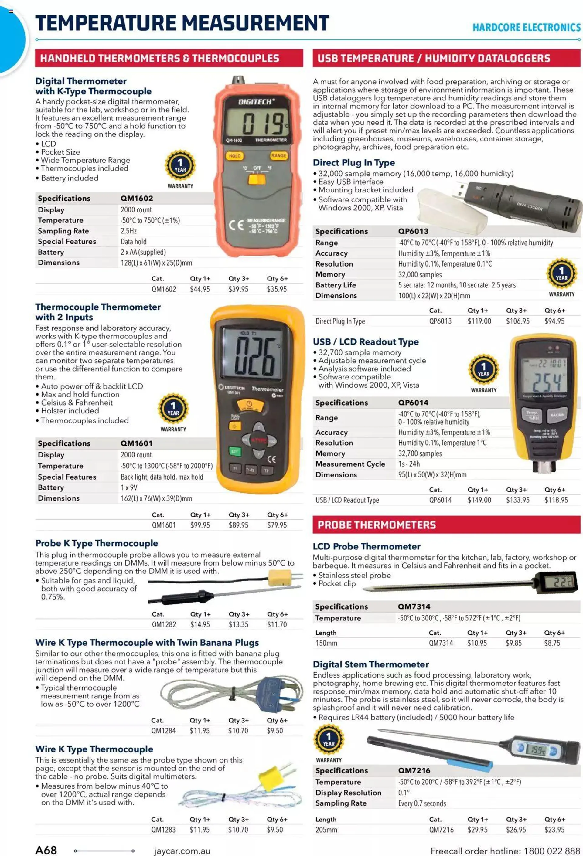 Jaycar Engineering And Scientific Catalogue Back - Catalogue valid from 27 October to 31 January 2024 - page 68