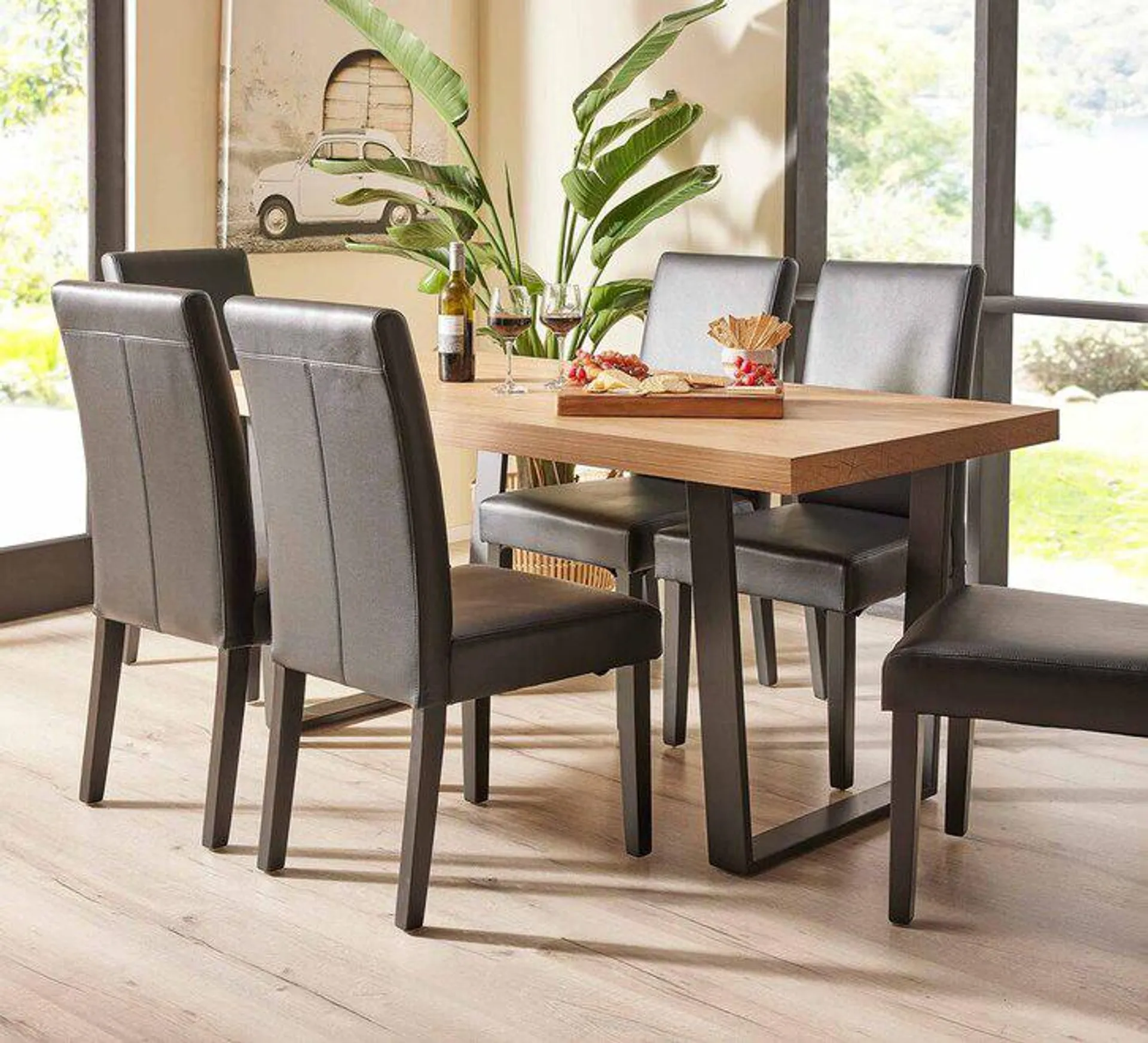 Bridge 6 Seater Dining Set With Avenue Chairs