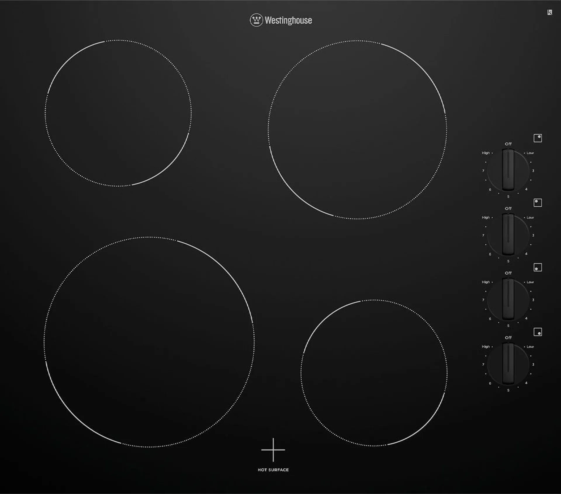 Westinghouse 60cm Ceramic Cooktop WHC642BC