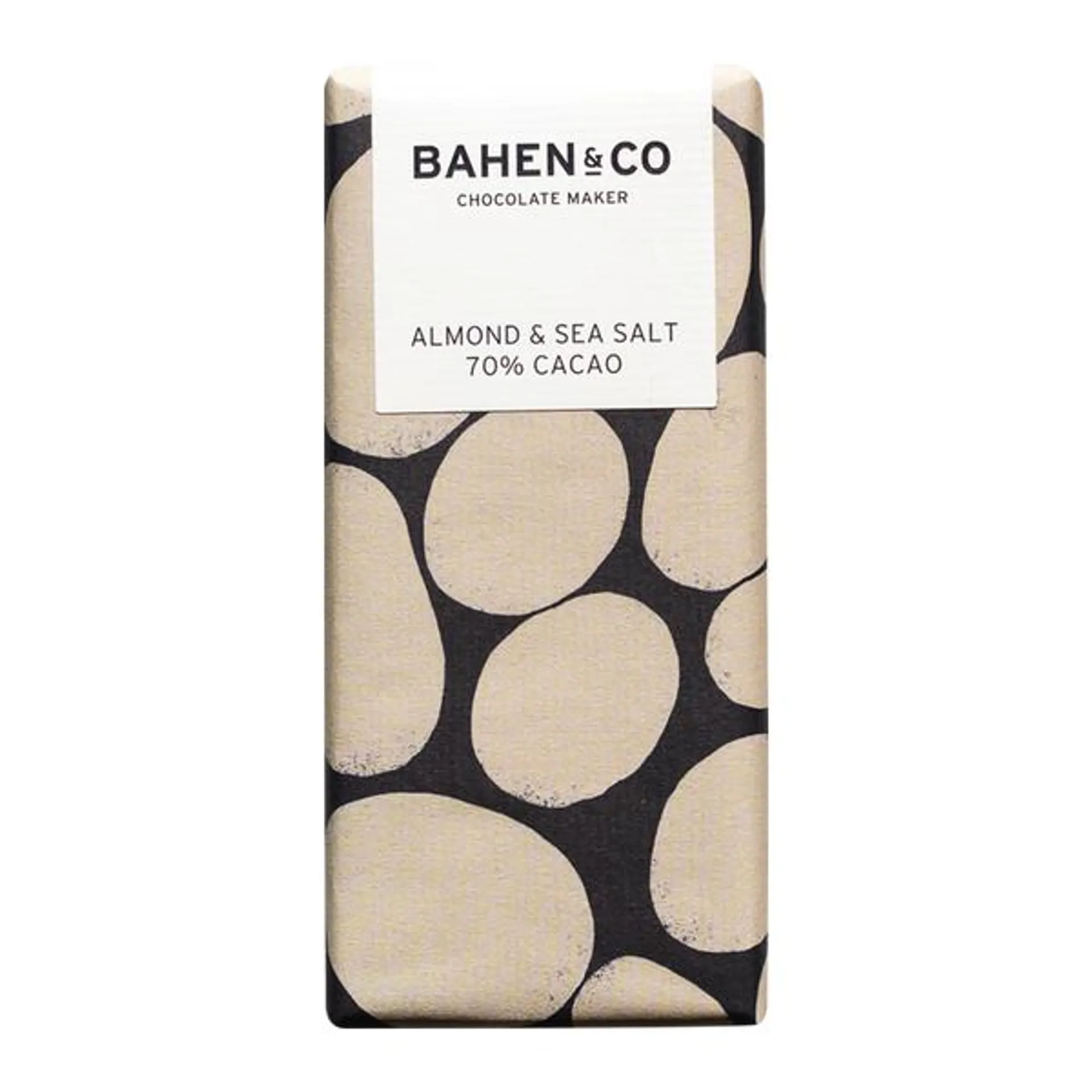 Bahen and Co Almond and Sea Salt Chocolate 75g