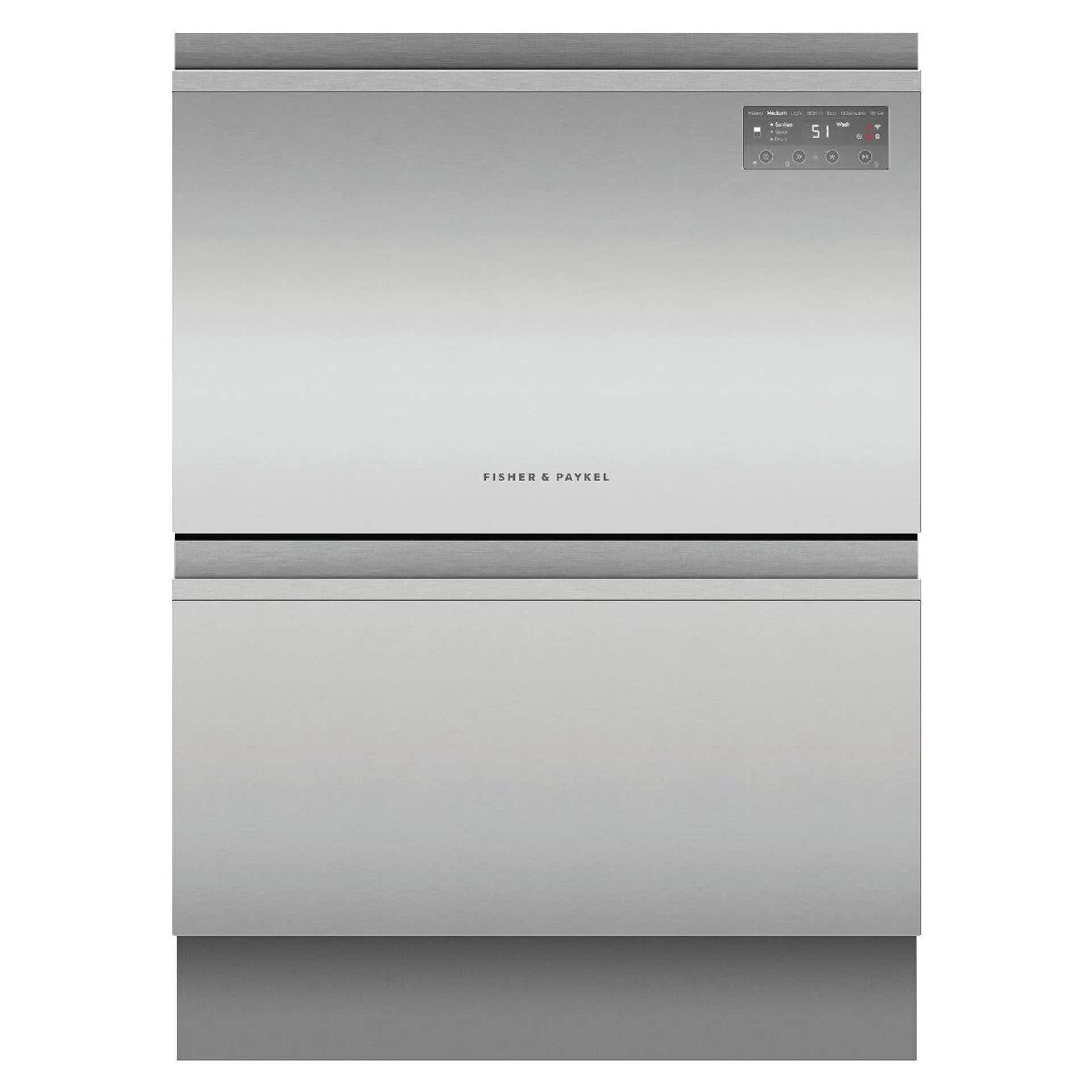 Fisher & Paykel Built-Under Double DishDrawer Dishwasher - Stainless Steel DD60D2NX9