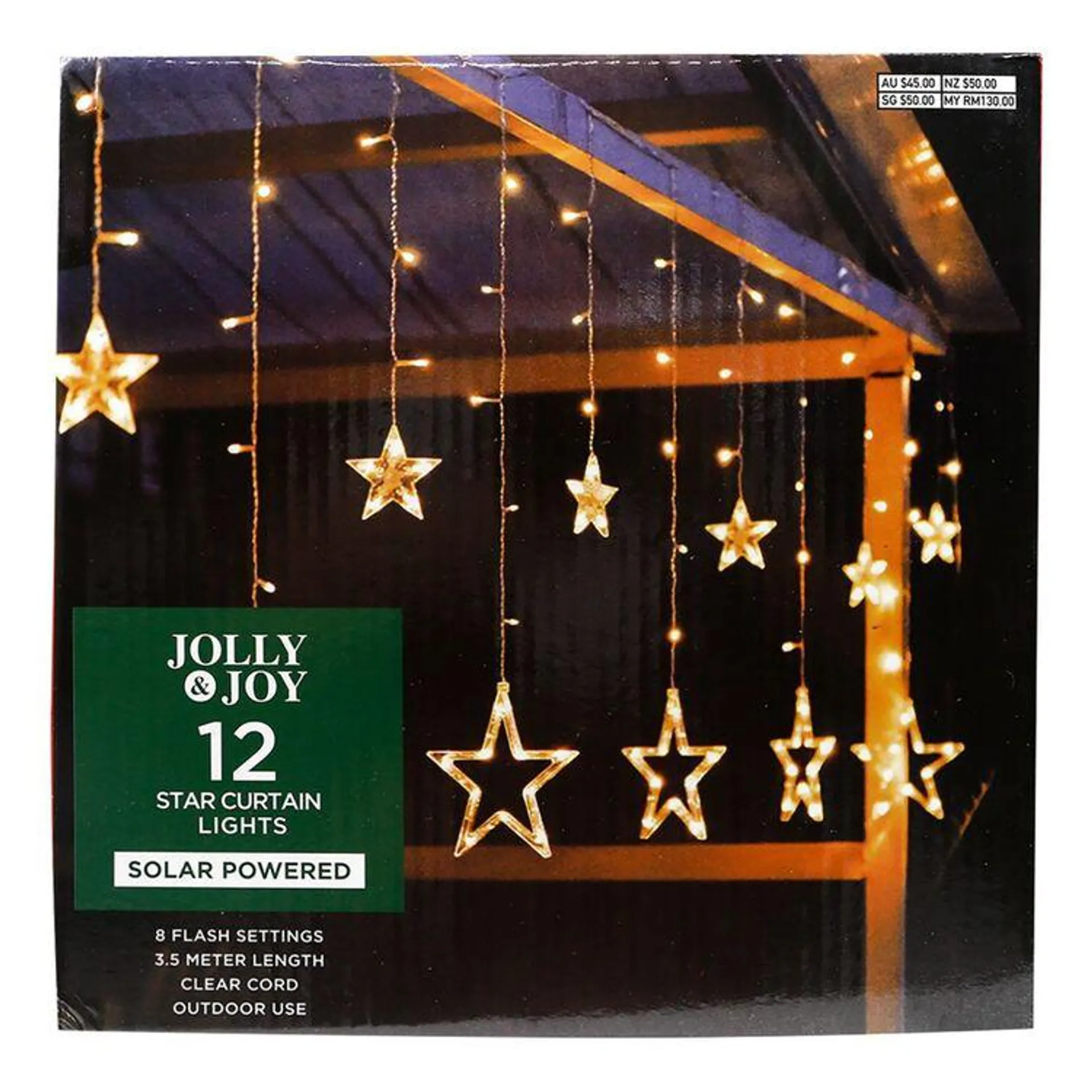 Jolly & Joy Solar Star Light Curtain White 3.5 m