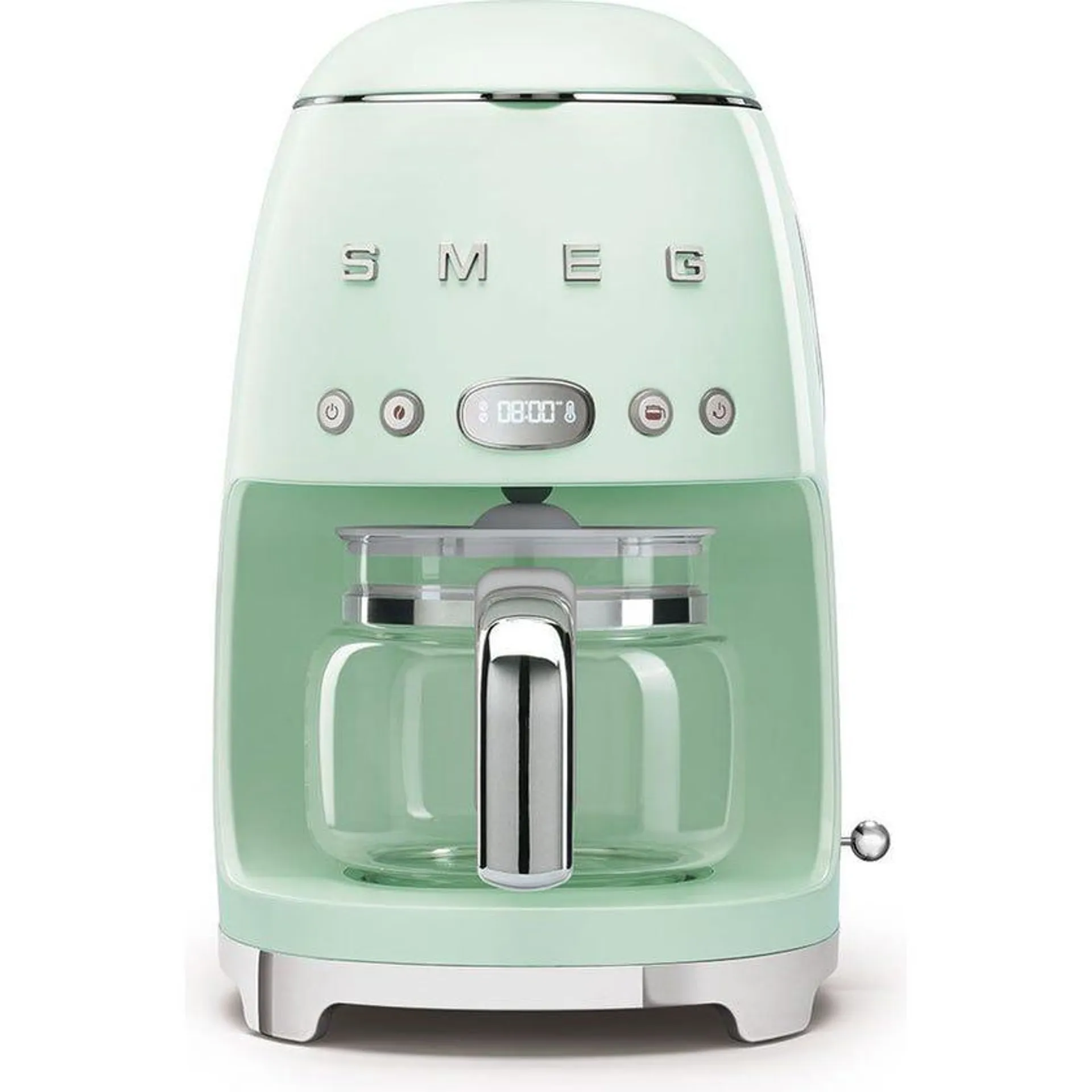 Smeg DCF02PGAU Pastel Green Freestanding Drip Filter Coffee Machine