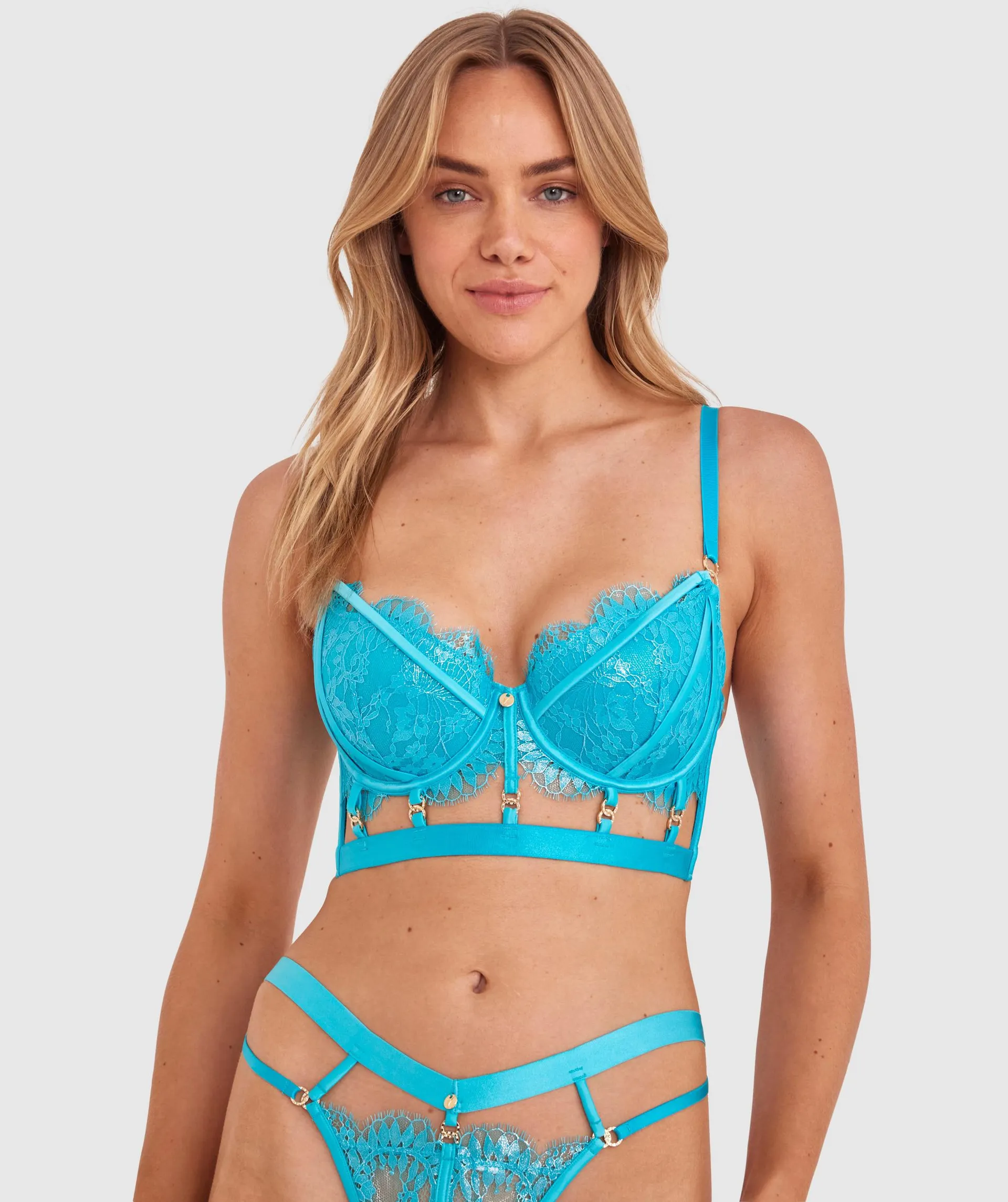 Vamp Sea Vixen Push Up Bra - Teal