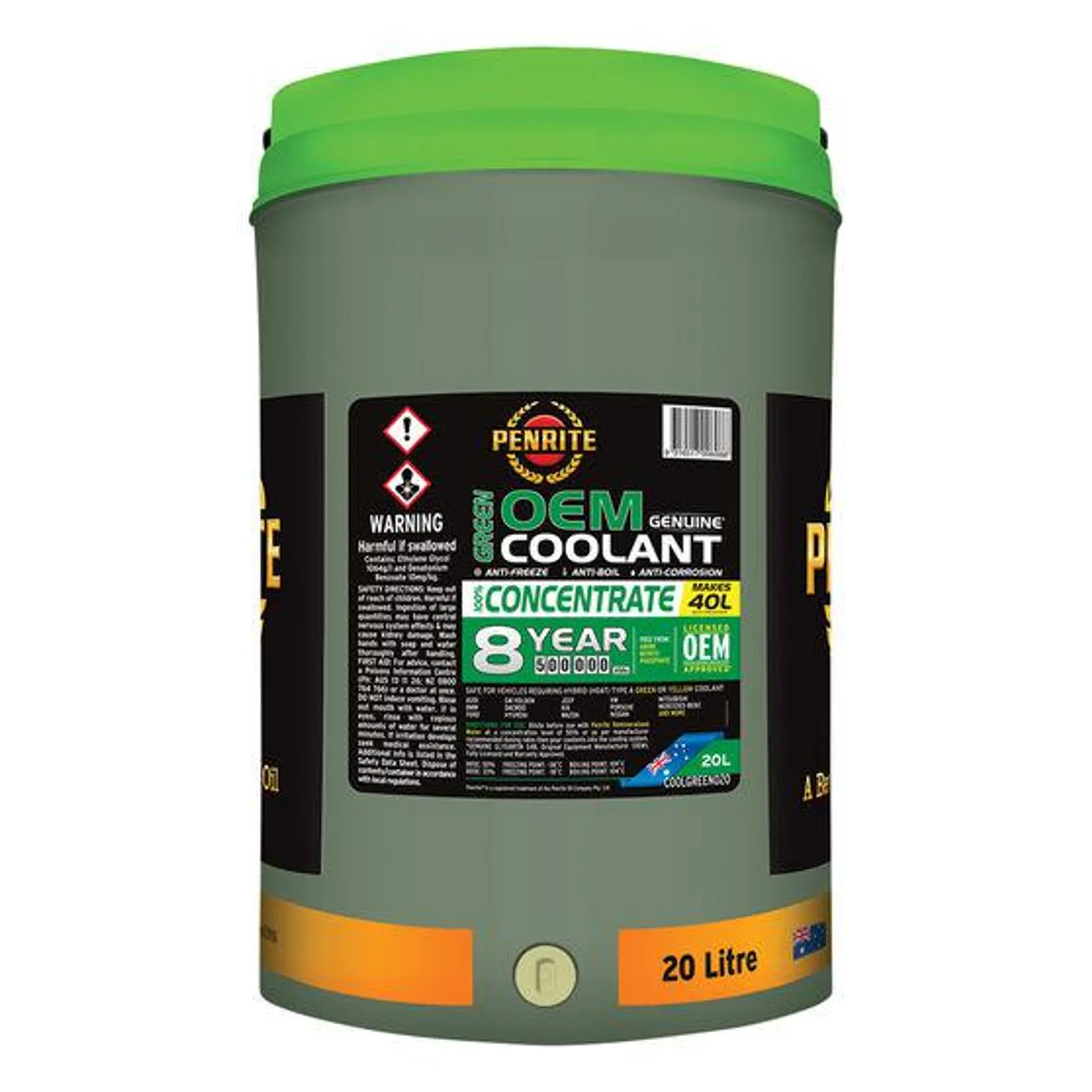 Penrite Green OEM Coolant Concentrate 20 Litre