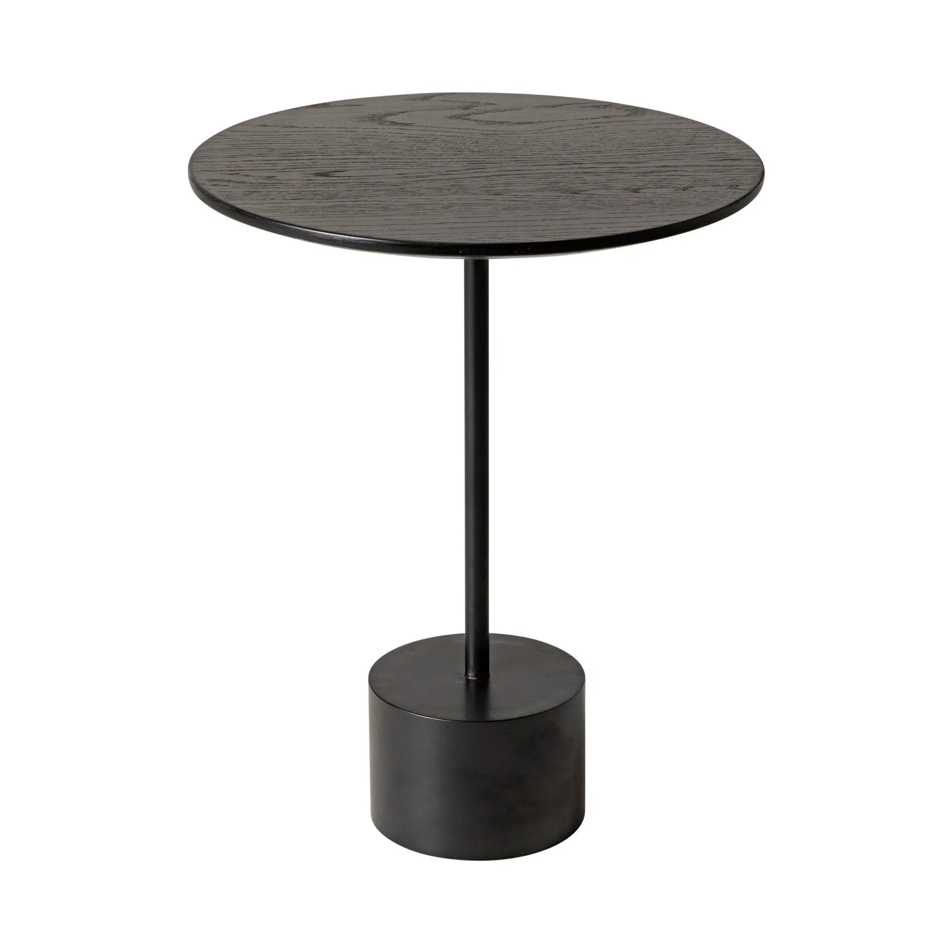 Swirl Round Side Table Black