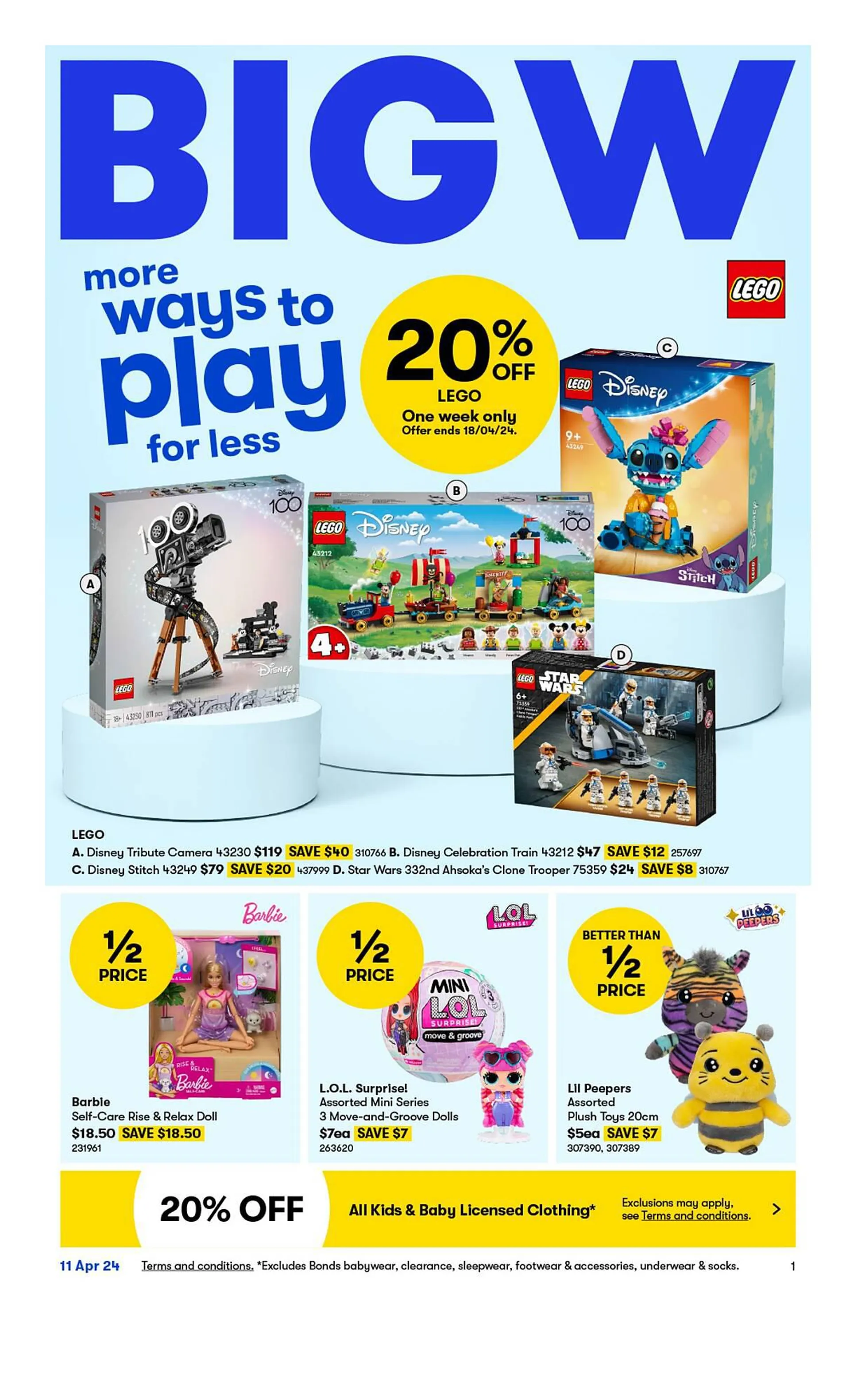 BIG W catalogue - Catalogue valid from 11 April to 17 April 2024 - page 