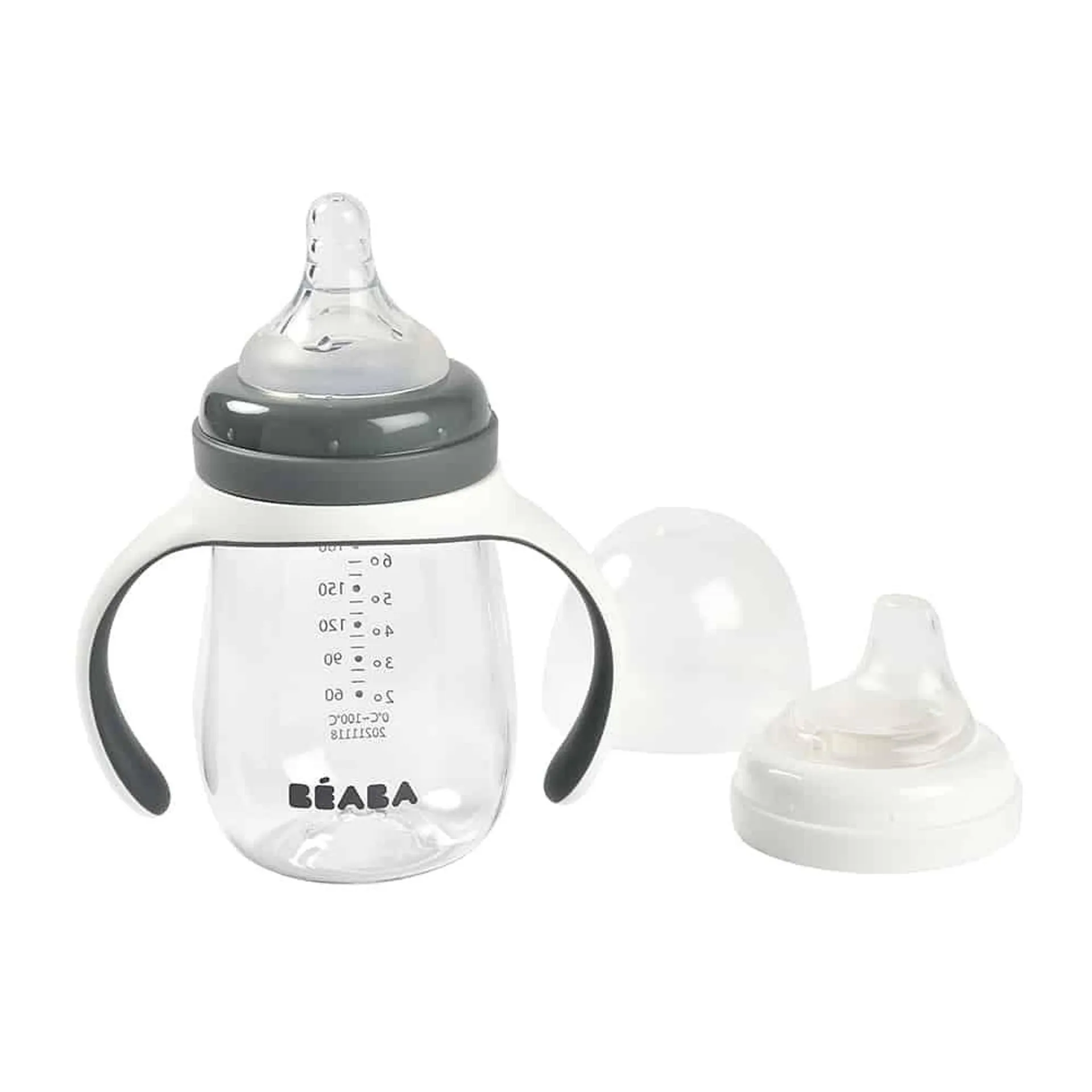 Beaba 2 In1 Bottle To Sippy Learning Cup 210ml