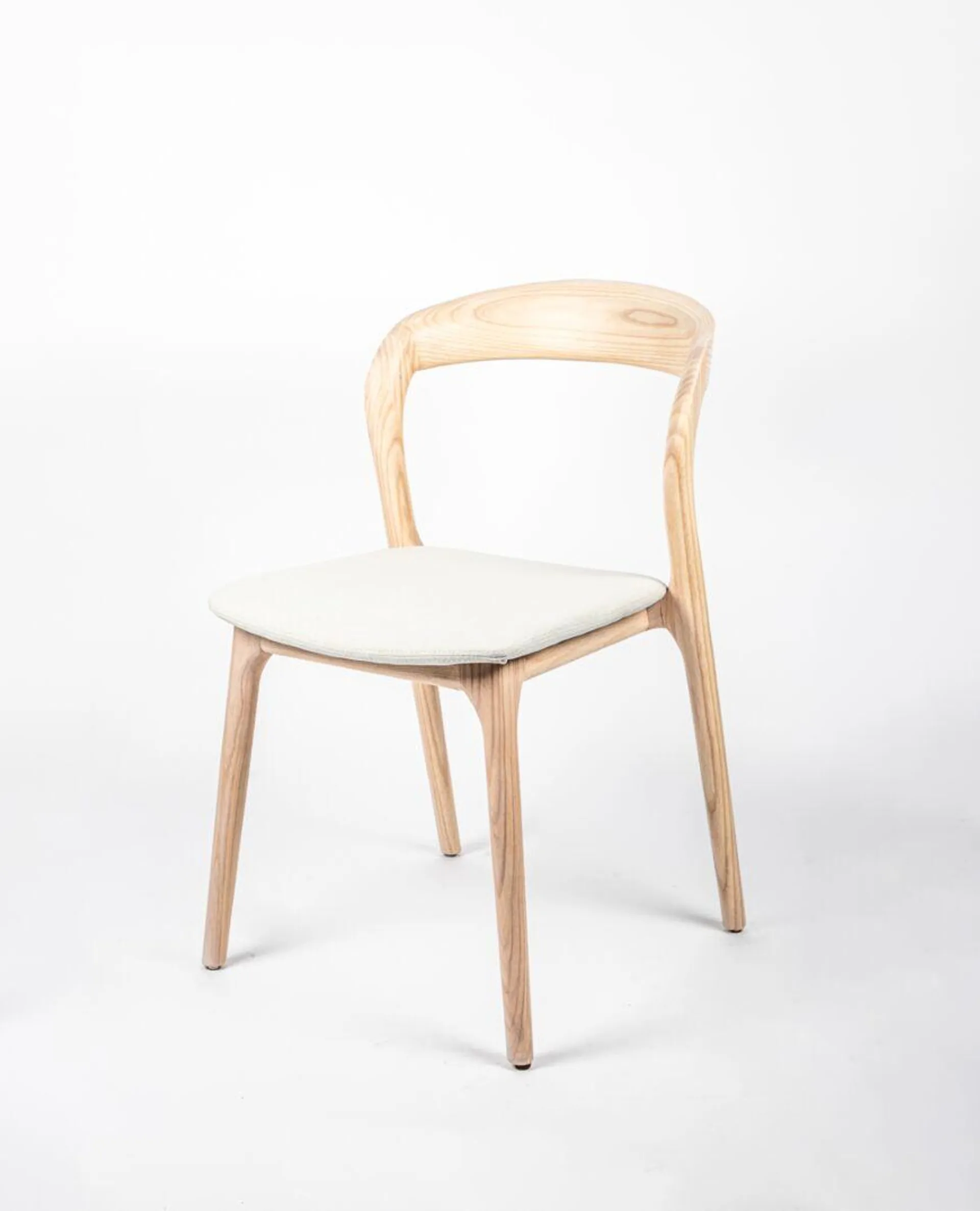 Raglan ash dining chair - oatmeal fabric