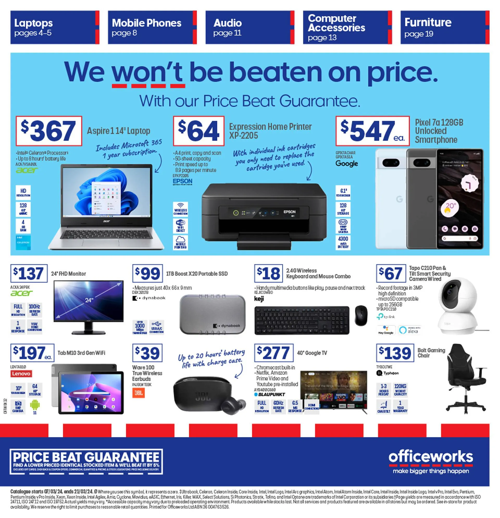 Officeworks catalogue - Catalogue valid from 7 March to 21 March 2024 - page 