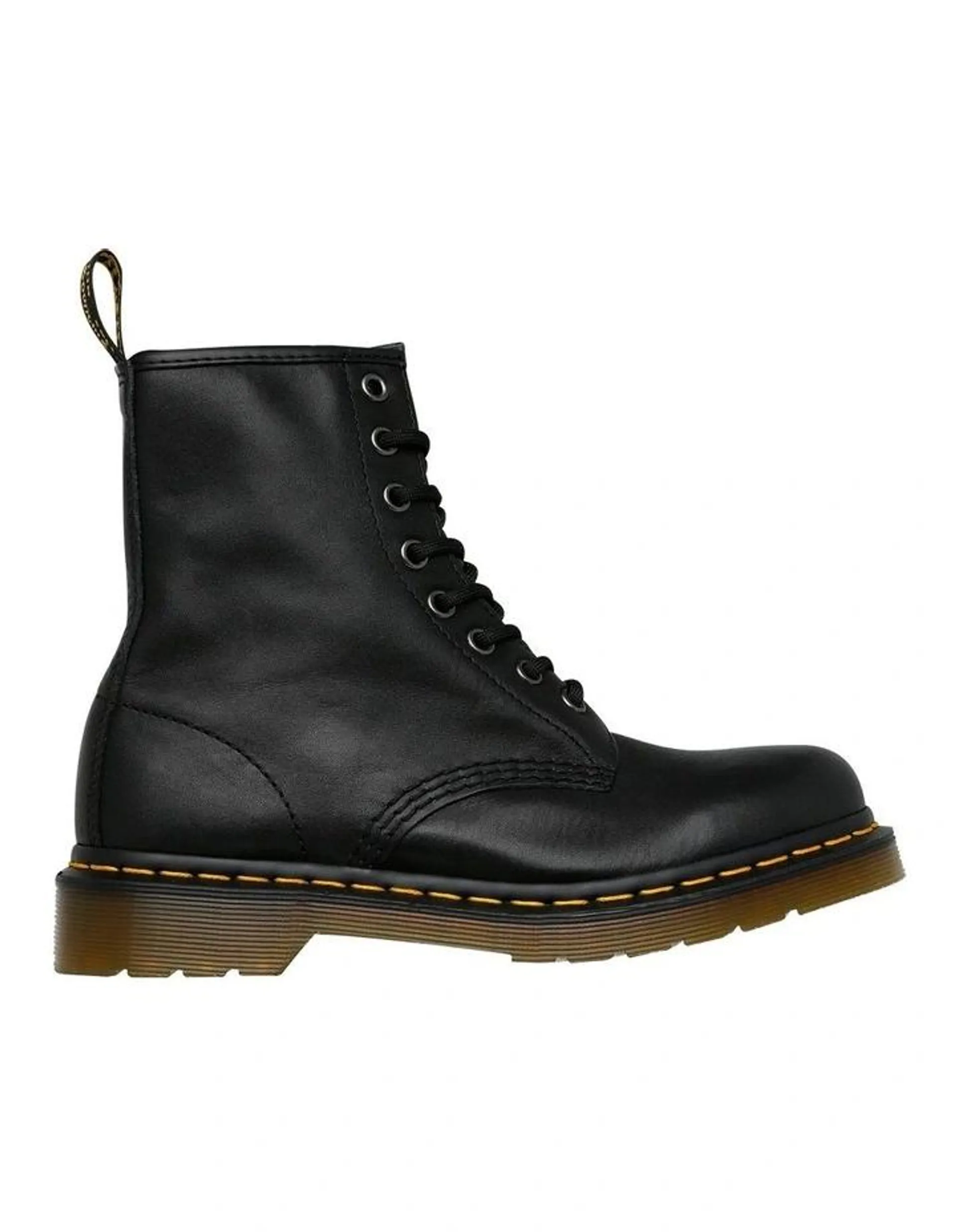 1460 8 Eye Nappa Black Boot