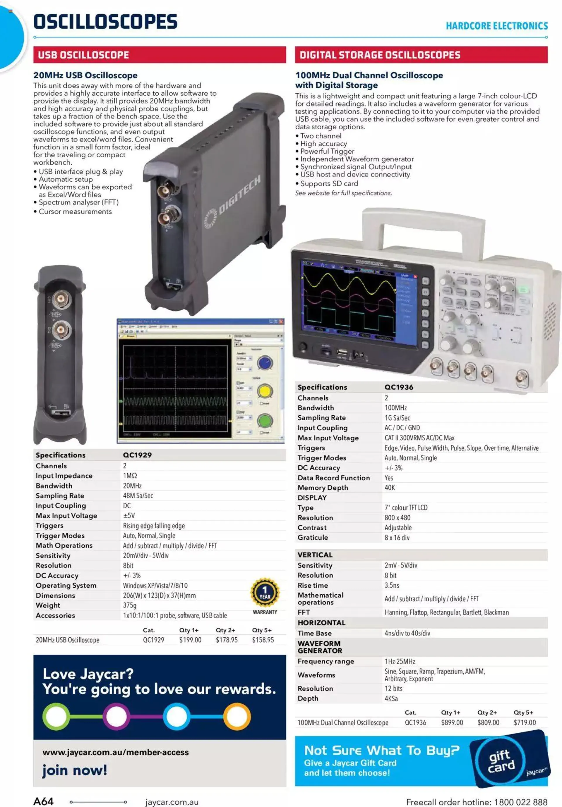 Jaycar Engineering And Scientific Catalogue Back - Catalogue valid from 27 October to 31 January 2024 - page 64