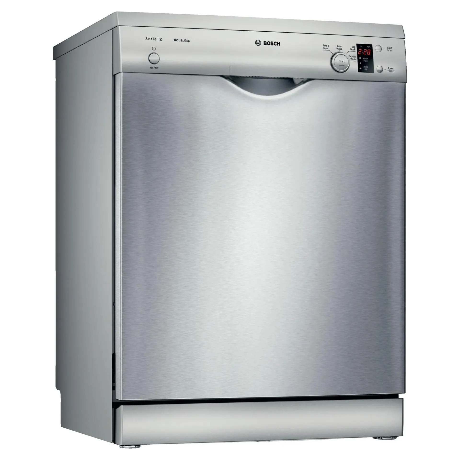 Bosch Series 2 Free-standing Dishwasher 60 cm Silver Inox SMS24AI01A