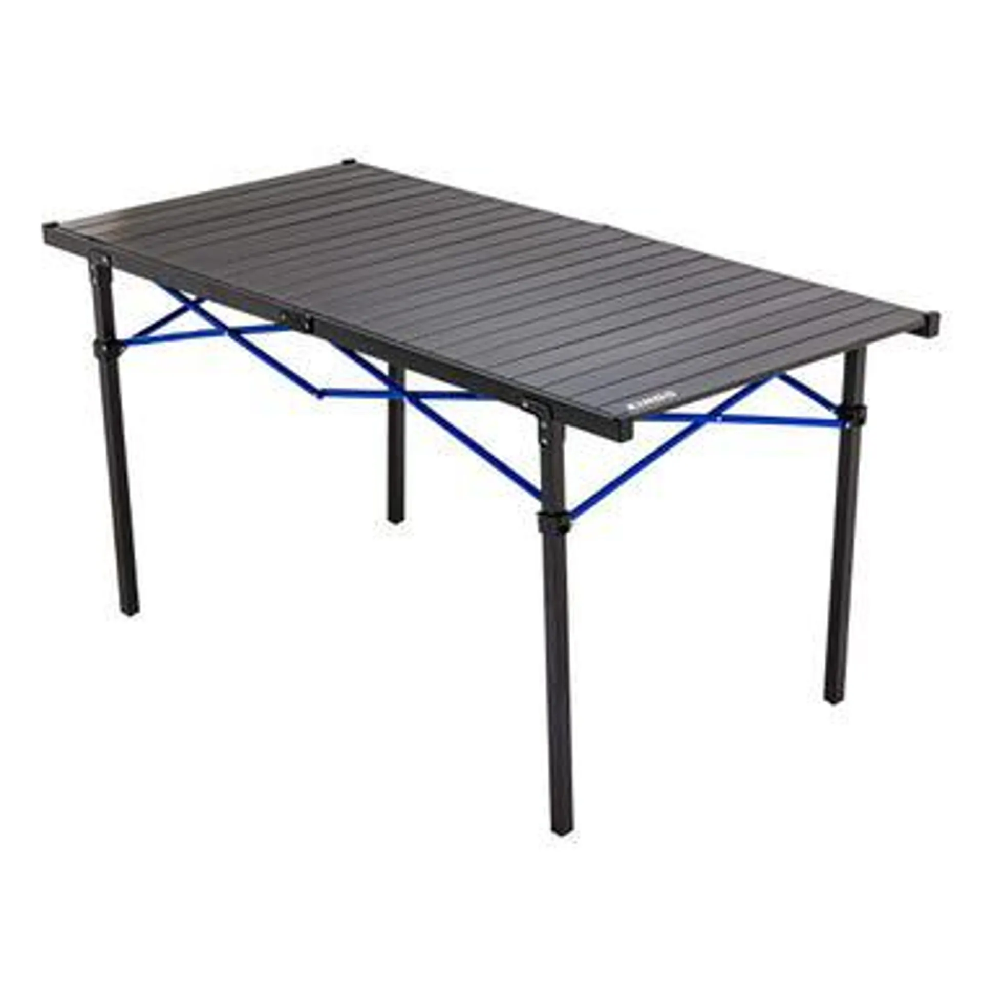 Kings Aluminium Roll-Up Camp Table - Large | 50kg Weight Rating | Ultra-Sturdy Locking Frame