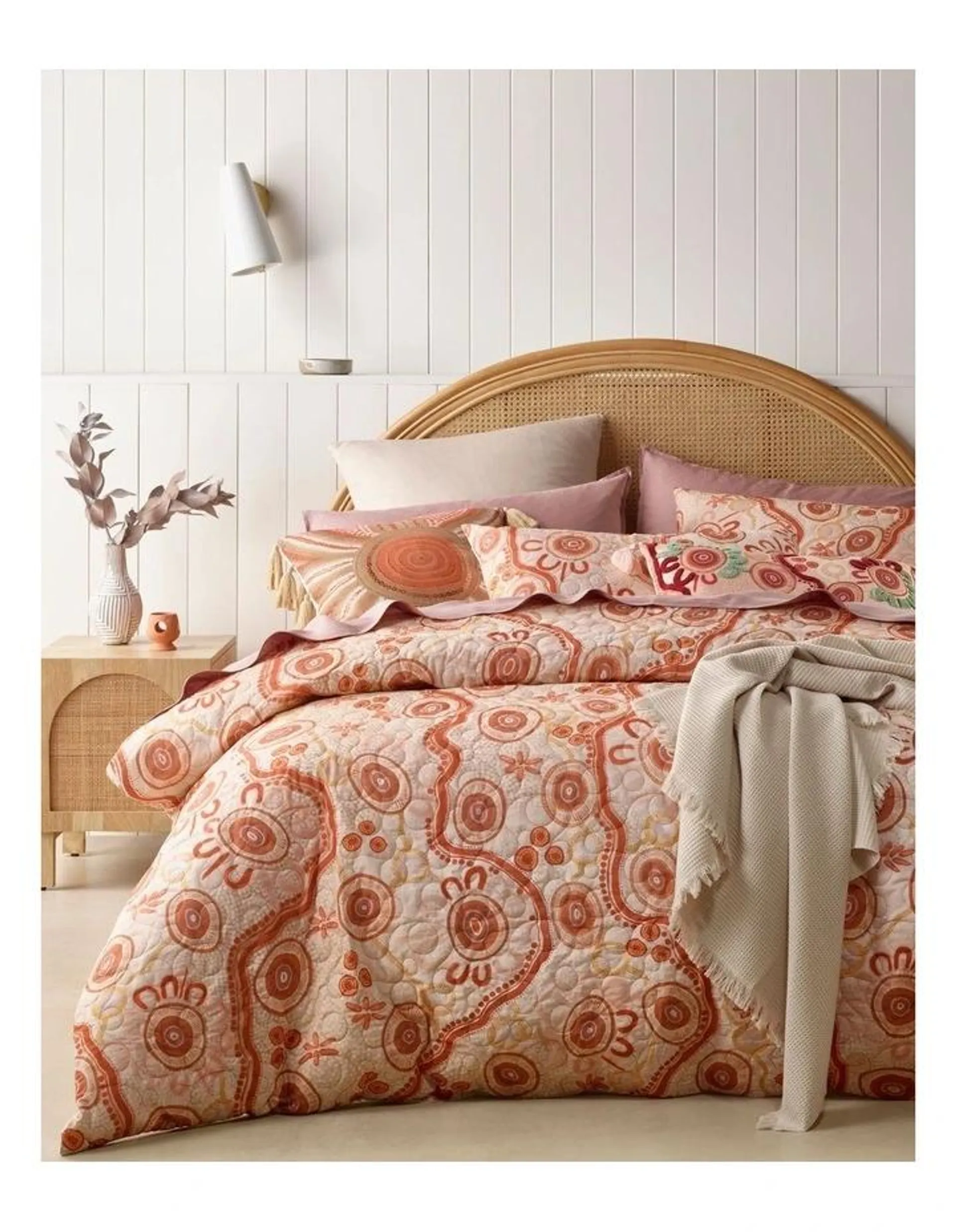 Sprout Quilted Quilt Cover Set in Multi