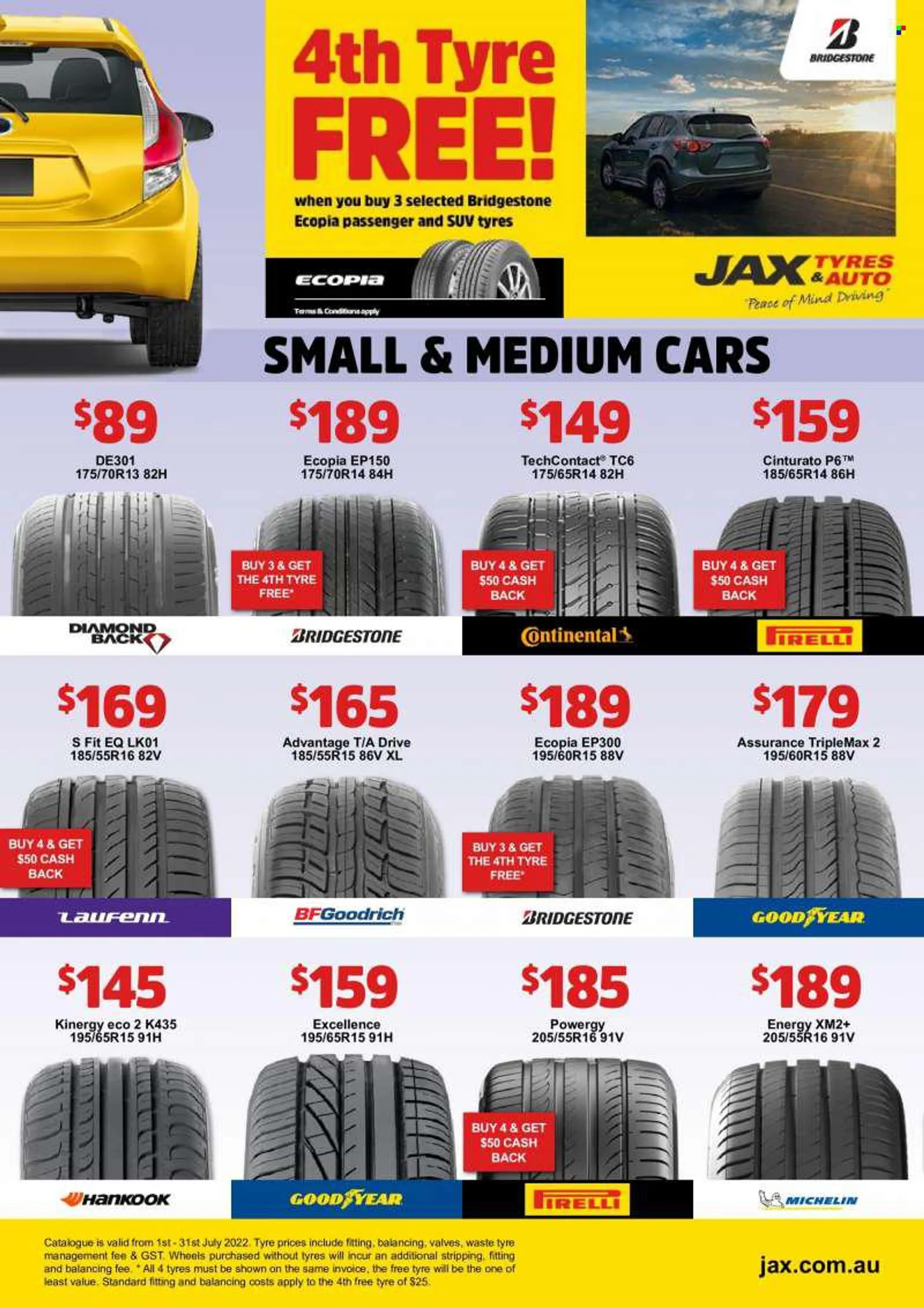 JAX Tyres Catalogue - 1 Jul 2022 - 31 Jul 2022 - Sales products - tires. Page 2.