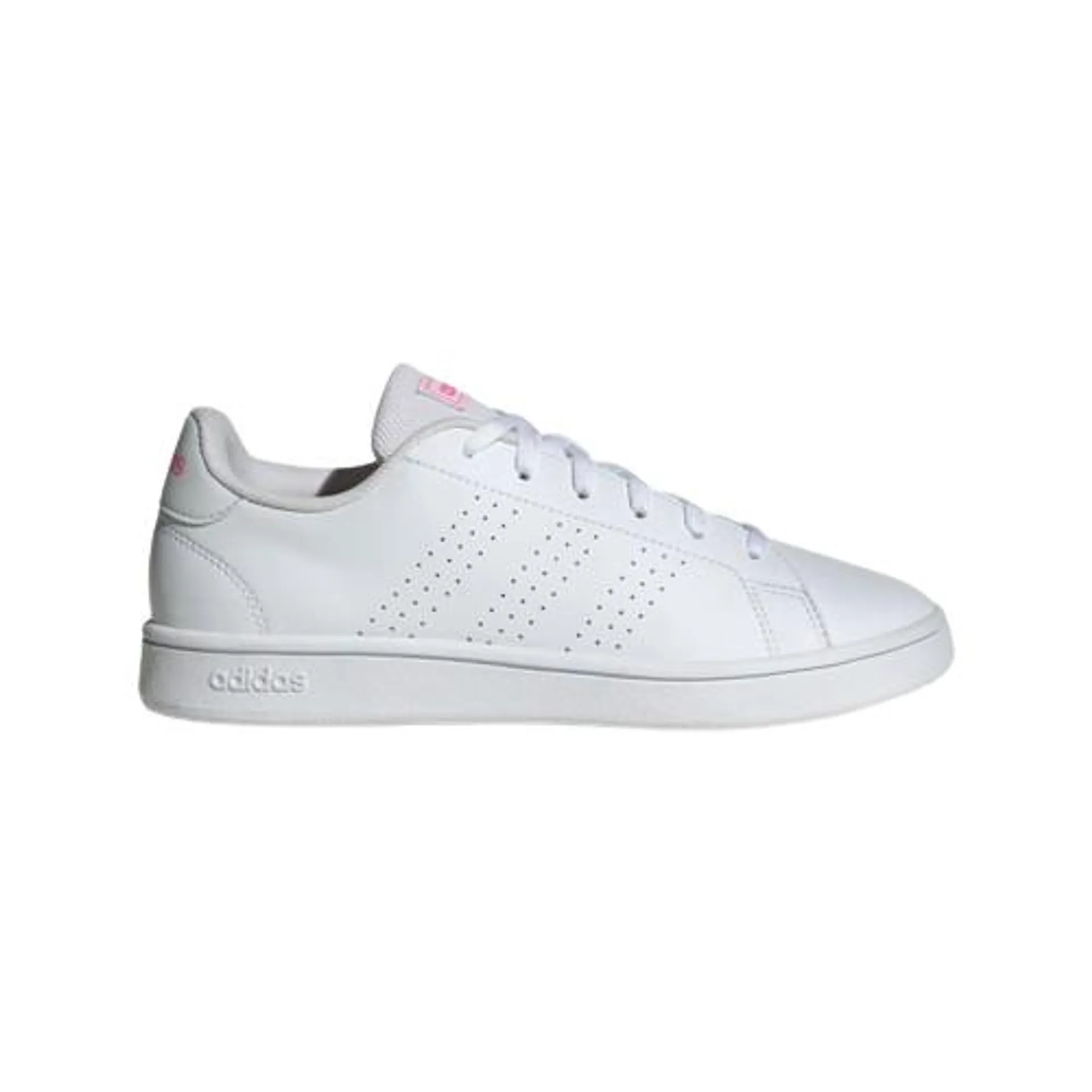 ADIDAS ADVANTAGE BASE - WOMEN - WHITE/LUCID PINK