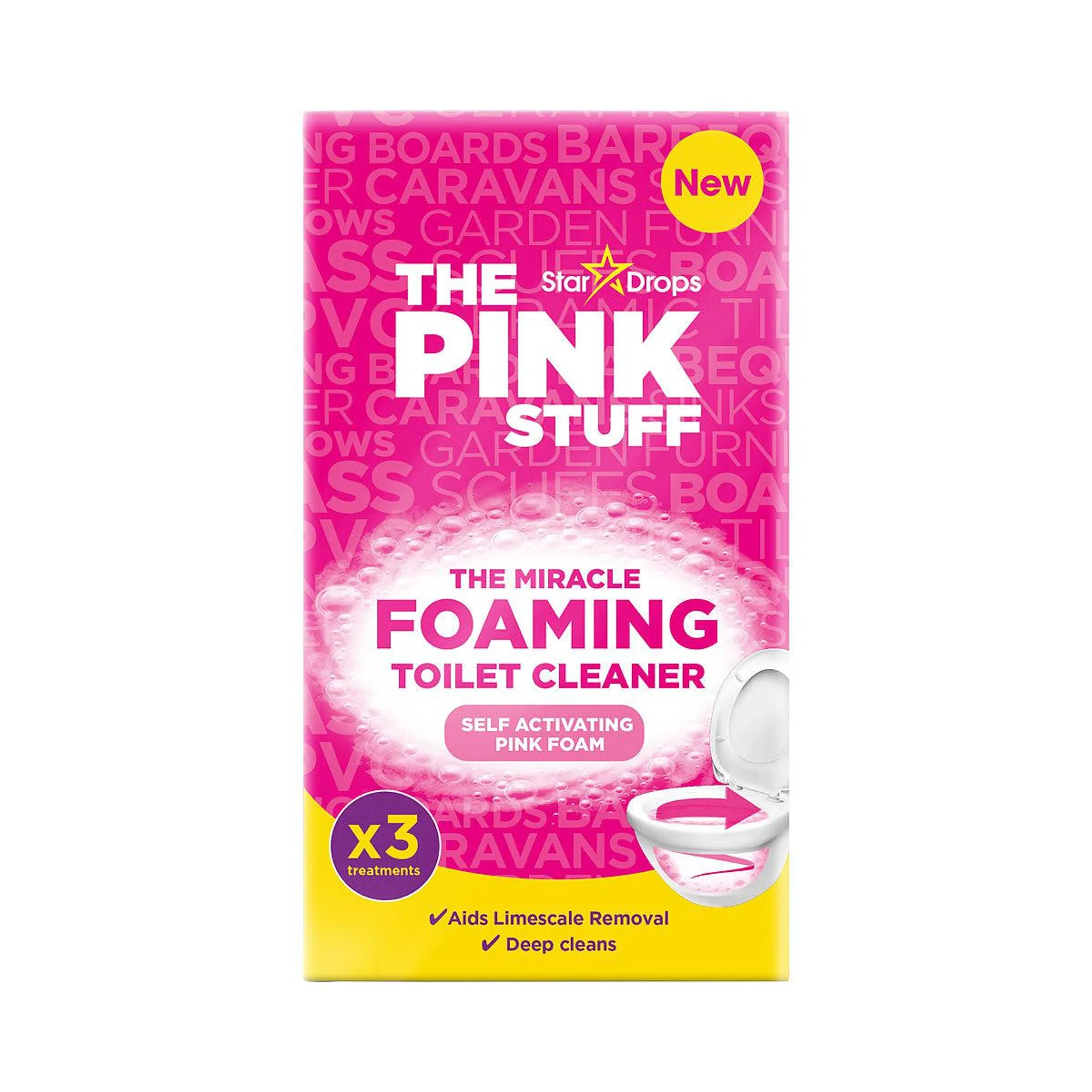 The Pink Stuff Foaming Toilet Cleaner 3pk