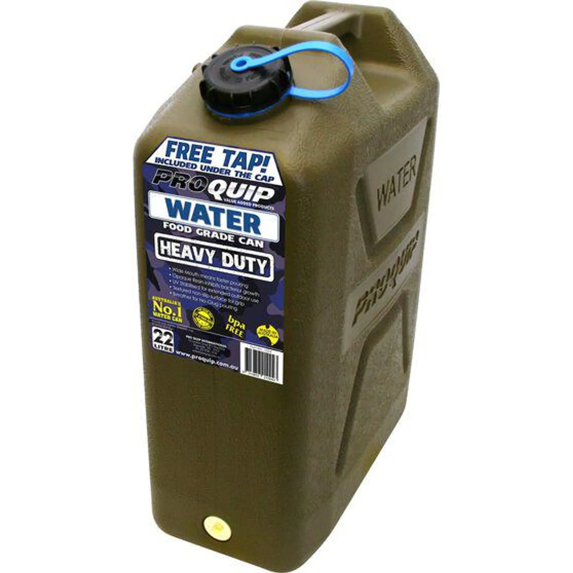 Pro Quip Water Carry Can 22 Litre Green